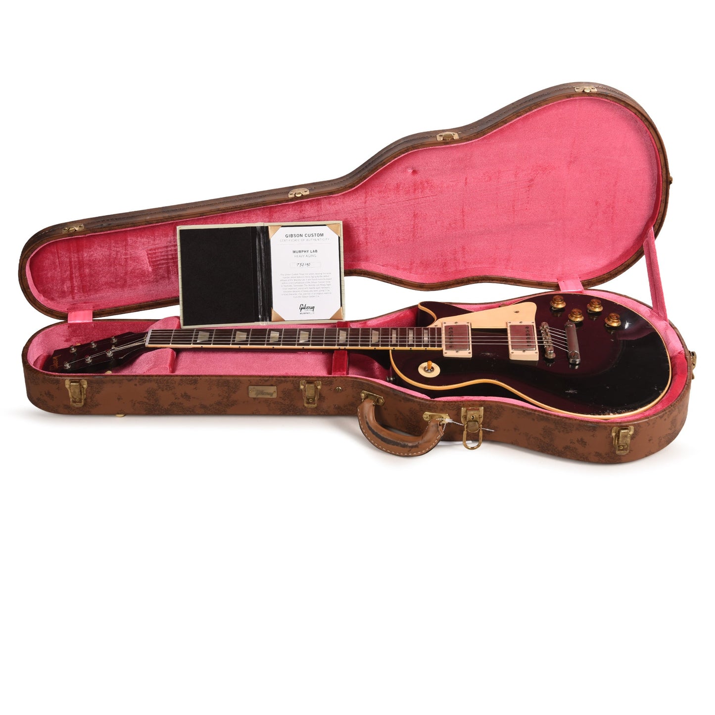 Gibson Custom Shop 1957 Les Paul Standard "CME Spec" Ebony Over Goldtop Murphy Lab Heavy Aged w/60 V2 Neck