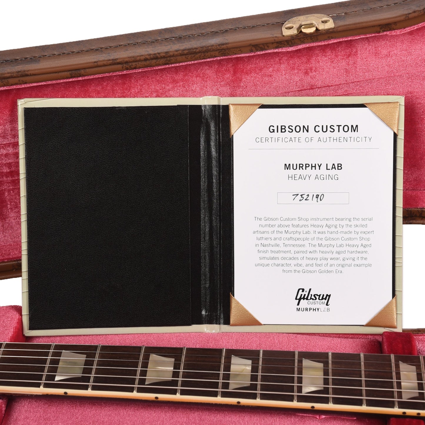 Gibson Custom Shop 1957 Les Paul Standard "CME Spec" Ebony Over Goldtop Murphy Lab Heavy Aged w/60 V2 Neck
