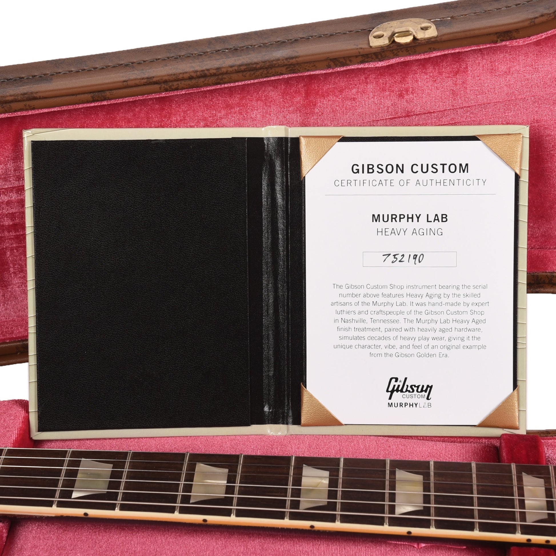 Gibson Custom Shop 1957 Les Paul Standard "CME Spec" Ebony Over Goldtop Murphy Lab Heavy Aged w/60 V2 Neck