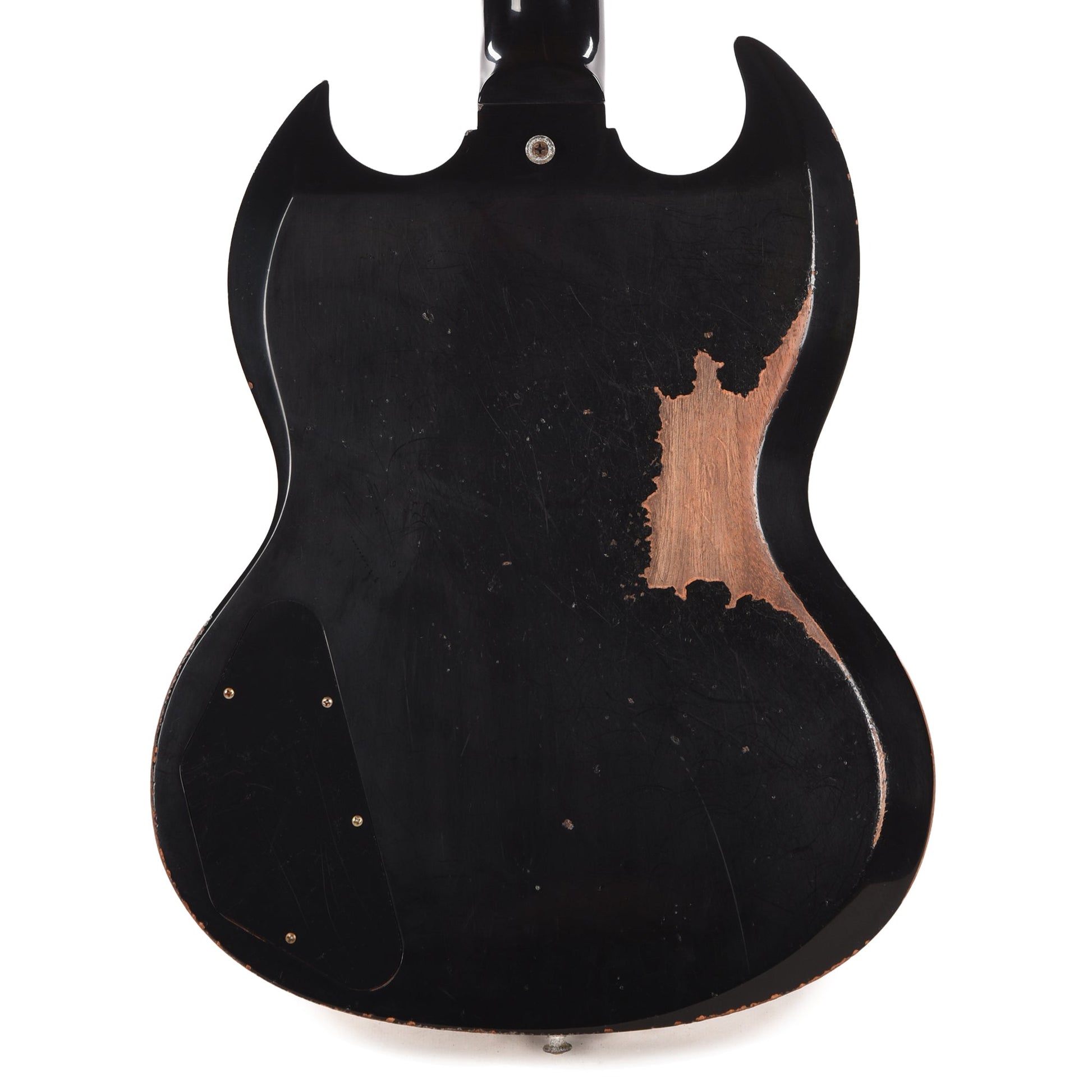 Gibson Custom Shop 1961 Les Paul SG Standard "CME Spec" Antique Ebony Murphy Lab Heavy Aged NH w/Long Maestro Vibrola & Double White Custom "S" Buckers