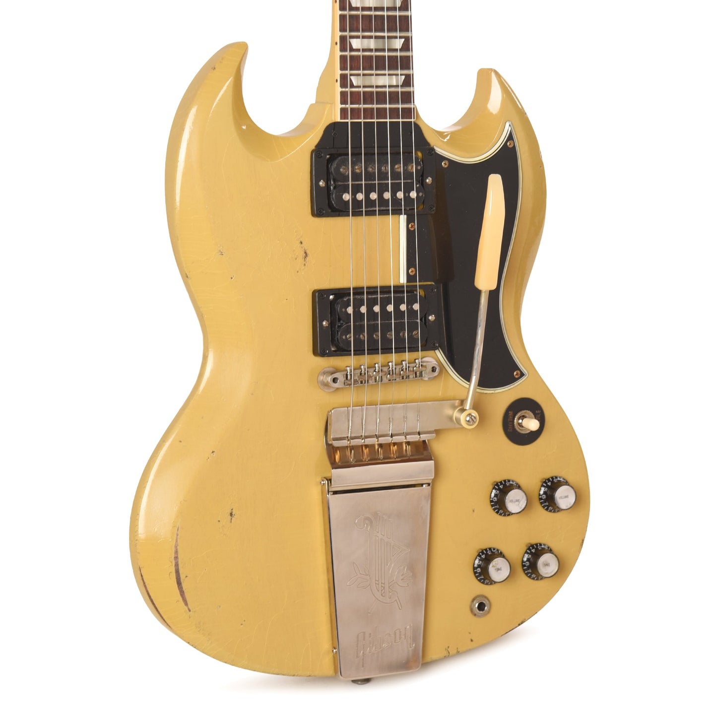 Gibson Custom Shop 1961 Les Paul SG Standard "CME Spec" Antique TV Yellow Murphy Lab Heavy Aged w/Long Maestro Vibrola & Double Black Custom "S" Buckers