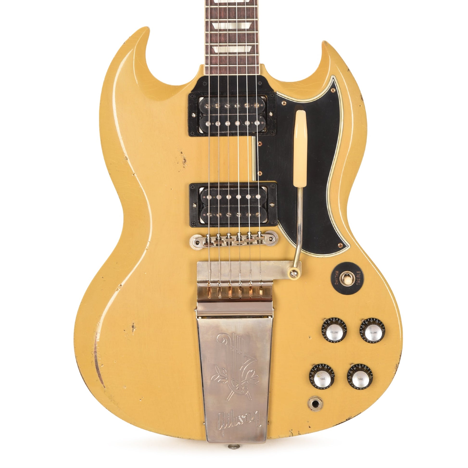 Gibson Custom Shop 1961 Les Paul SG Standard "CME Spec" Antique TV Yellow Murphy Lab Heavy Aged w/Long Maestro Vibrola & Double Black Custom "S" Buckers