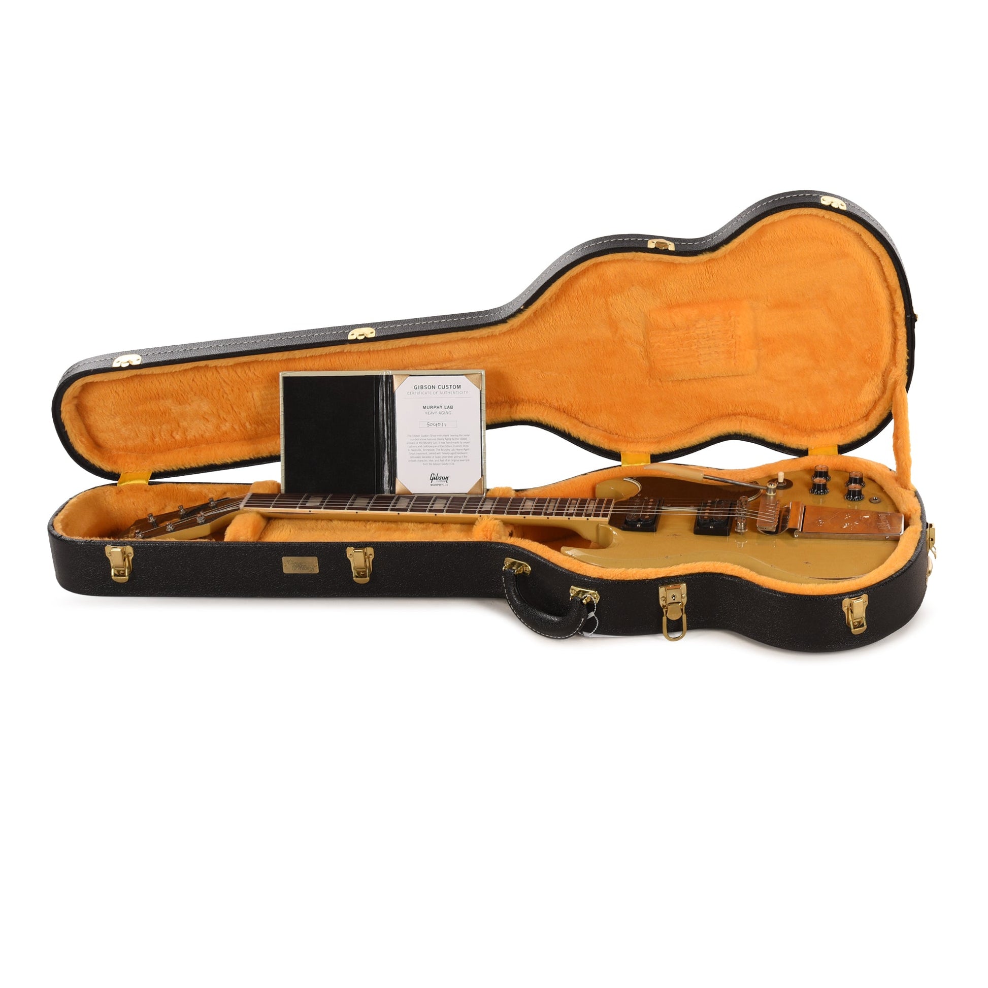 Gibson Custom Shop 1961 Les Paul SG Standard "CME Spec" Antique TV Yellow Murphy Lab Heavy Aged w/Long Maestro Vibrola & Double Black Custom "S" Buckers