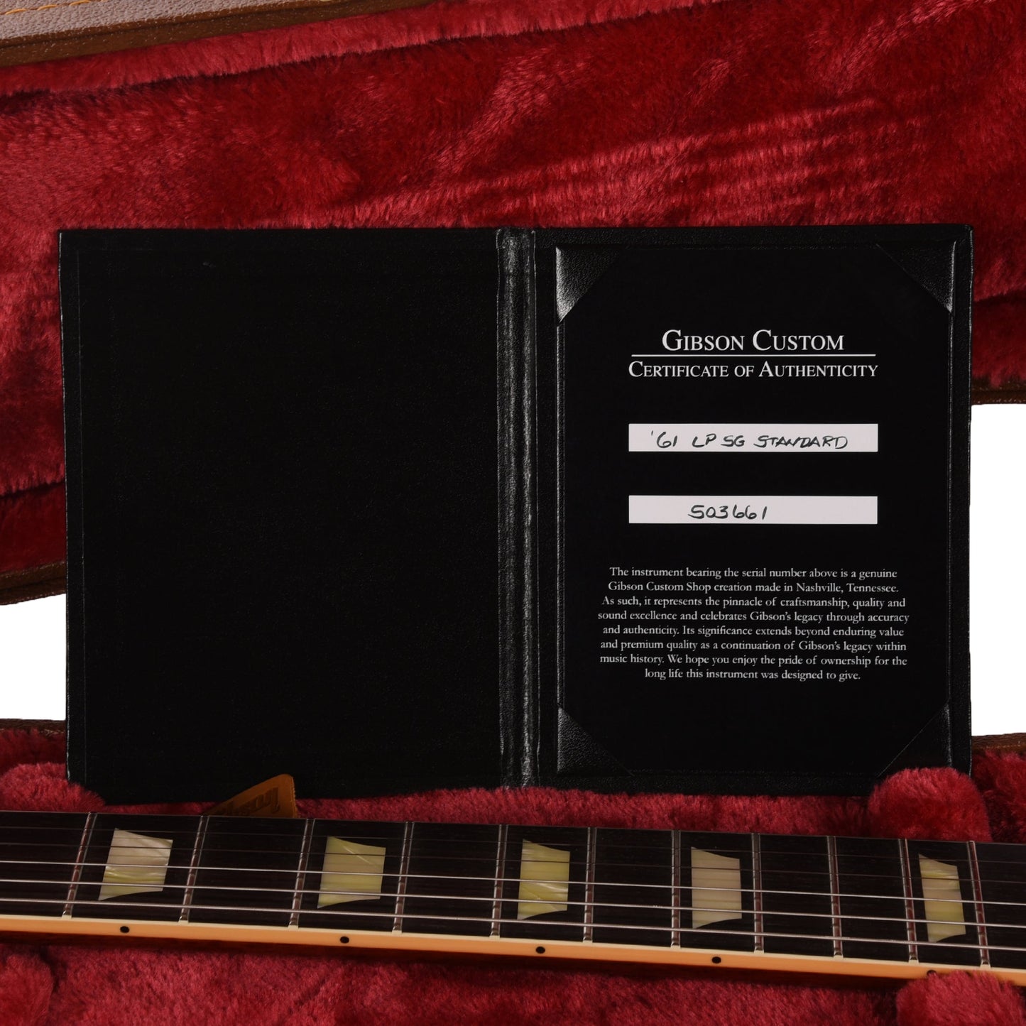 Gibson Custom Shop 1961 Les Paul SG Standard Reissue Cherry Red VOS