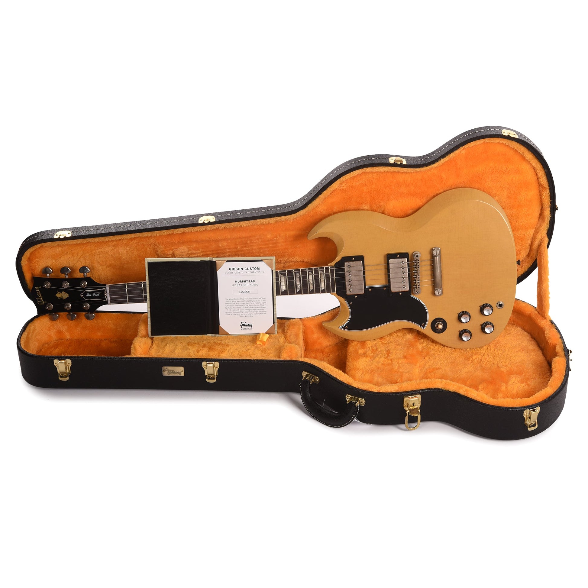 Gibson Custom Shop 1961 SG Les Paul Standard "CME Spec" LEFTY Antique TV Yellow Ultra Light Aged