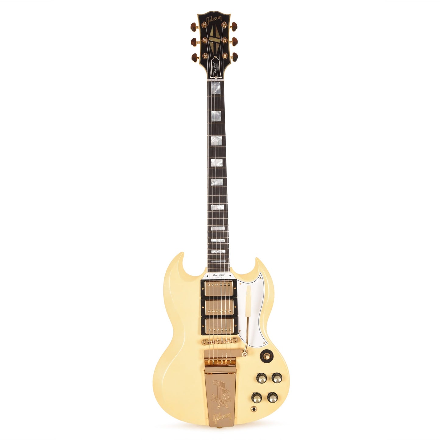 Gibson Custom Shop 1963 Les Paul SG Custom Reissue w/Maestro Classic White VOS