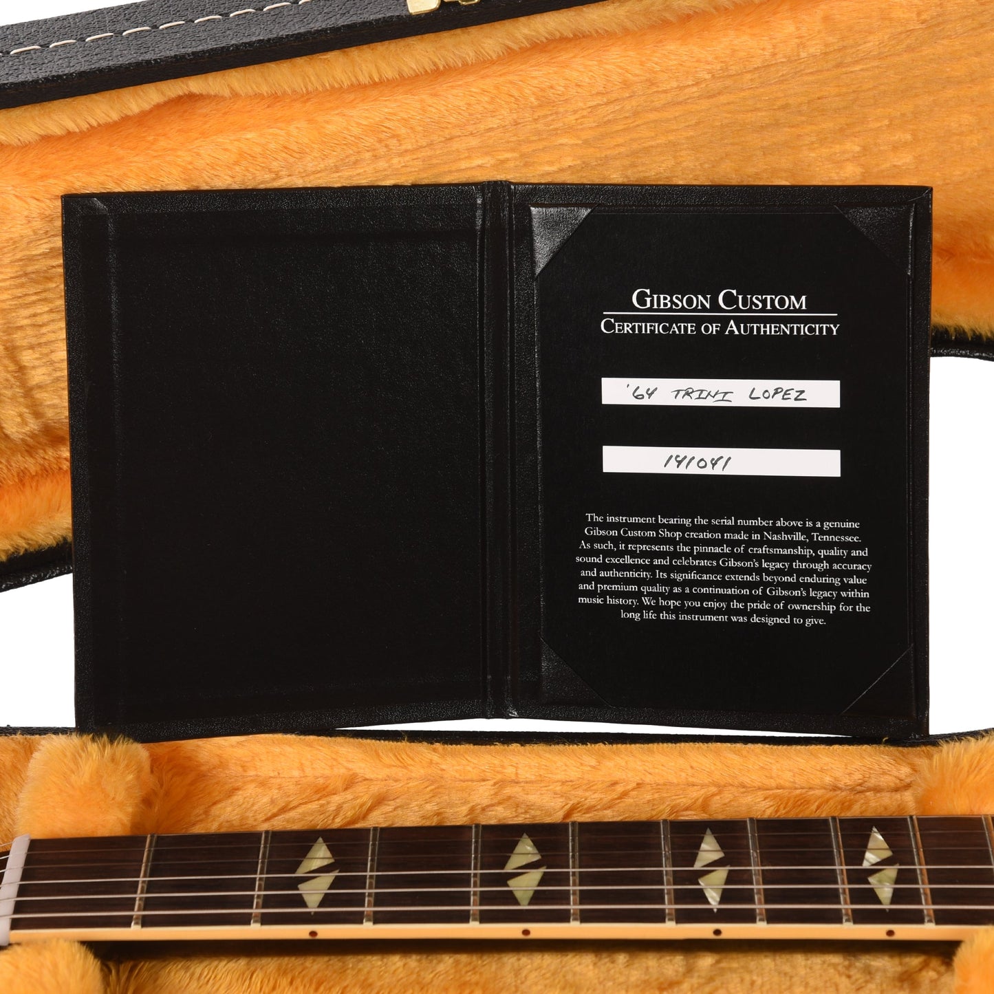 Gibson Custom Shop 1964 Trini Lopez Standard Reissue Ebony VOS