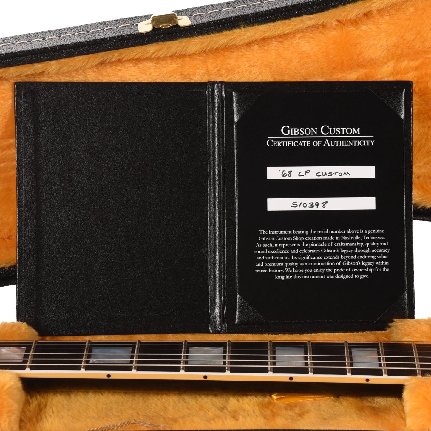 Gibson Custom Shop 1968 Les Paul Custom 3-Pickup "CME Spec" Ebony VOS w/Chambered Body & Custom "S" Buckers