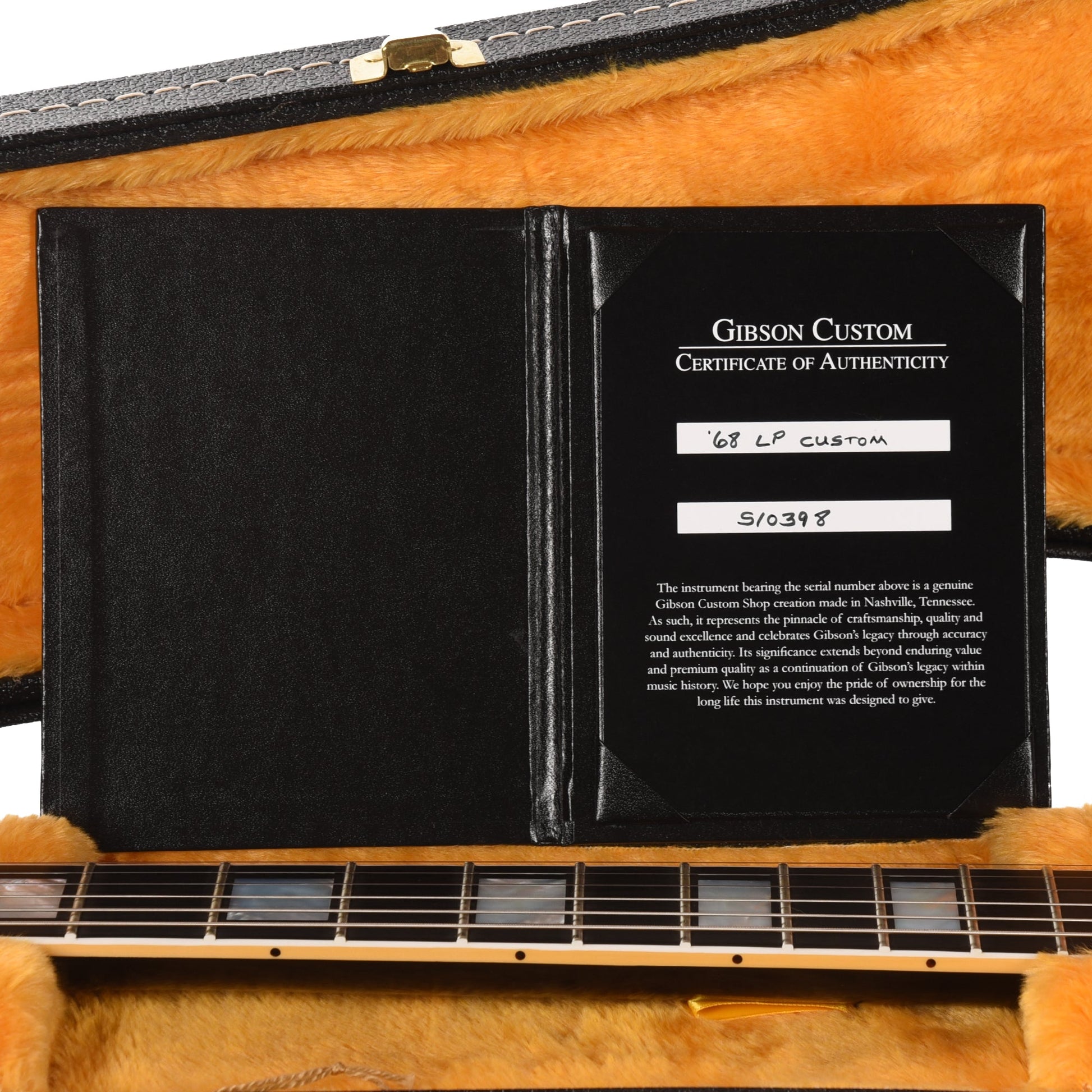 Gibson Custom Shop 1968 Les Paul Custom 3-Pickup "CME Spec" Ebony VOS w/Chambered Body & Custom "S" Buckers