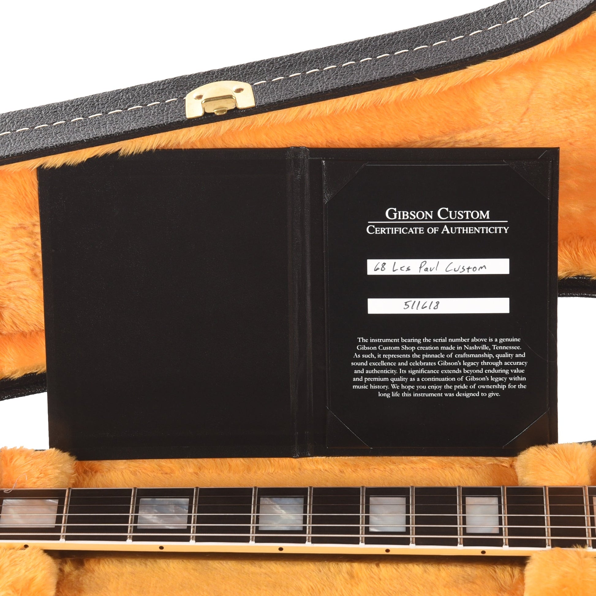 Gibson Custom Shop 1968 Les Paul Custom 3-Pickup "CME Spec" Ebony VOS w/Chambered Body & Custom "S" Buckers
