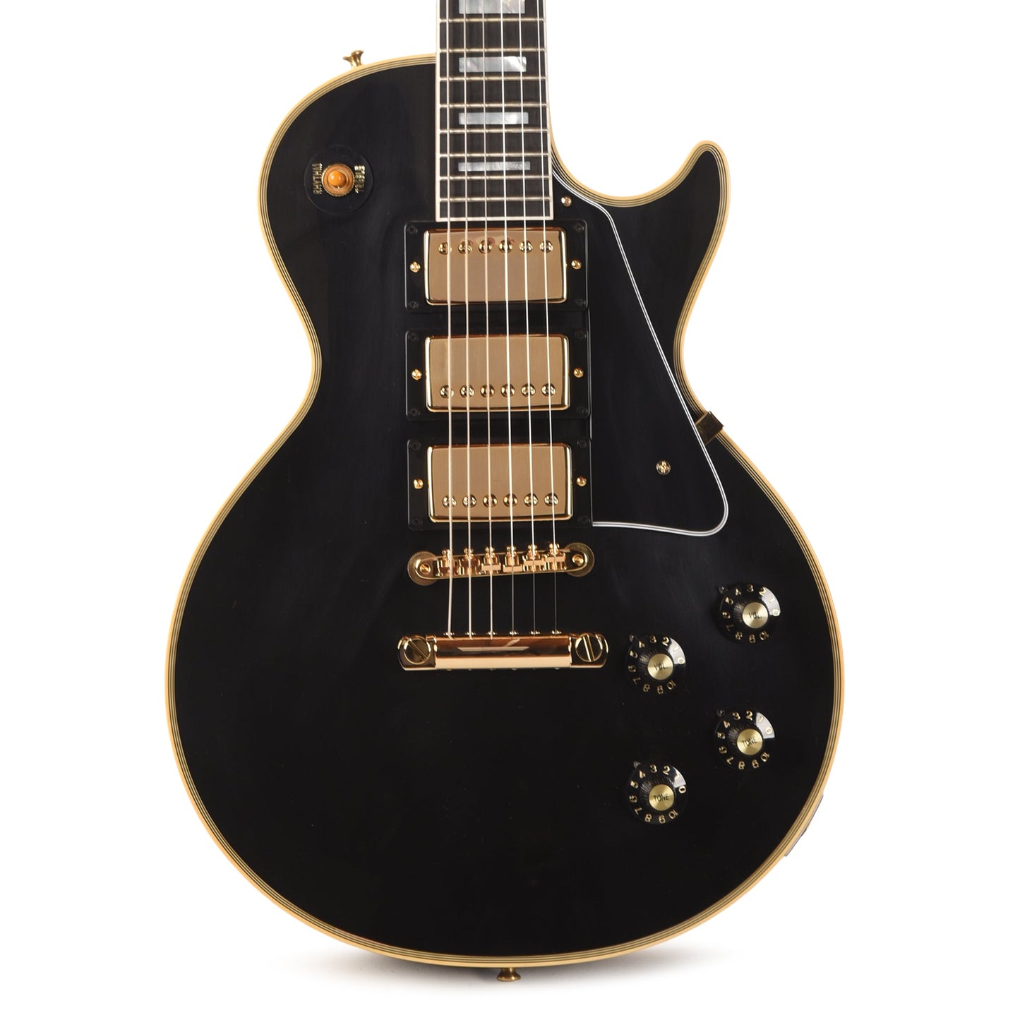 Gibson Custom Shop 1968 Les Paul Custom 3-Pickup "CME Spec" Ebony VOS w/Chambered Body & Custom "S" Buckers