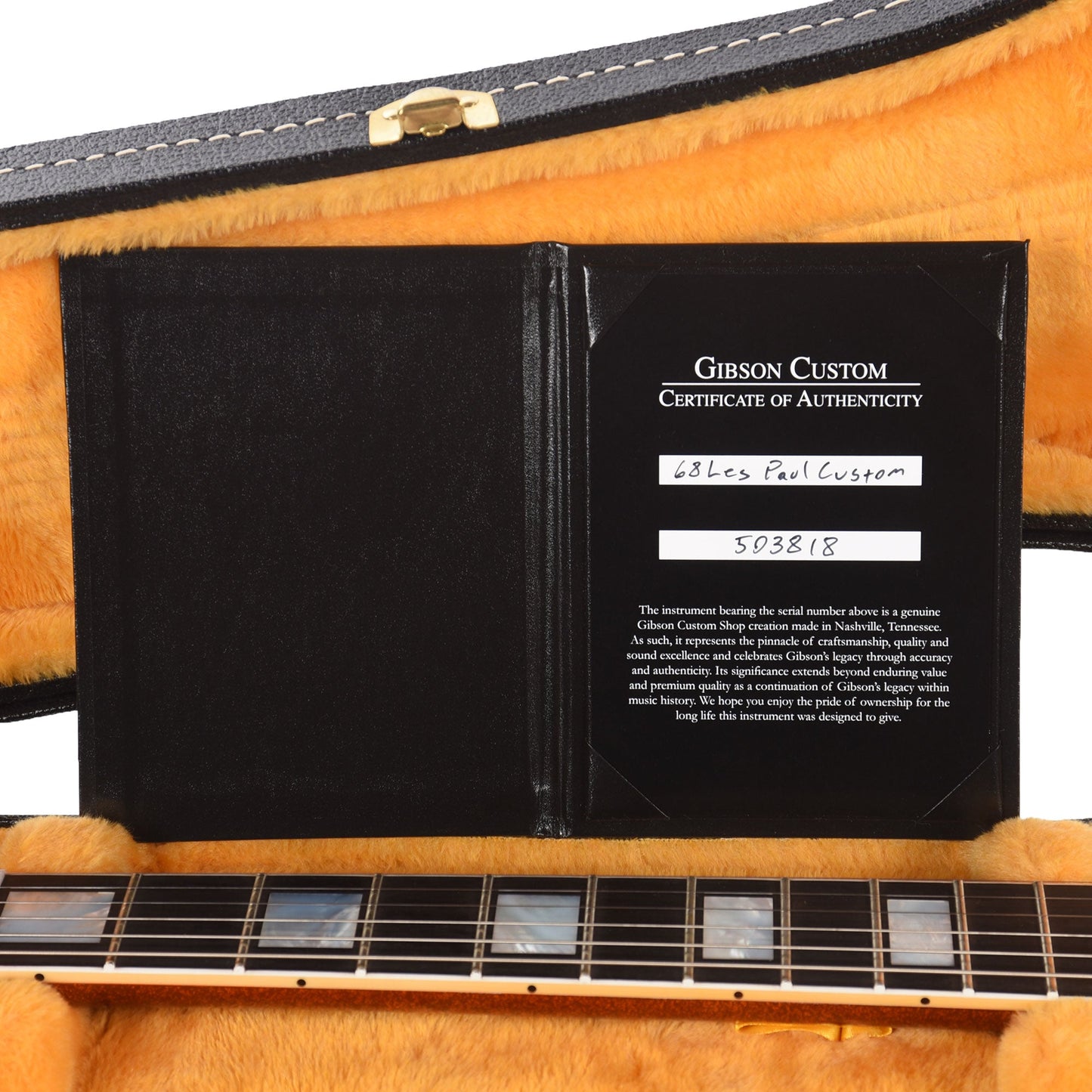 Gibson Custom Shop 1968 Les Paul Custom "CME Spec" Antique Navelina Gold Sparkle VOS w/Custom "S" Buckers