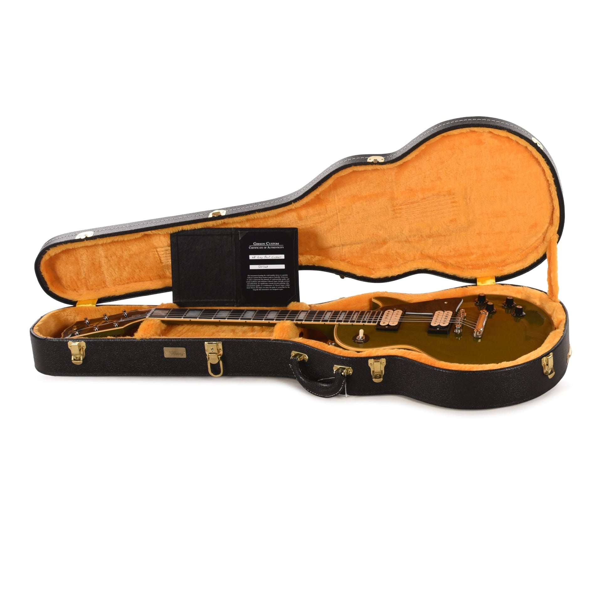 Gibson Custom Shop 1968 Les Paul Custom "CME Spec" Antique Olive Drab VOS w/Double Classic White Custom "S" Buckers