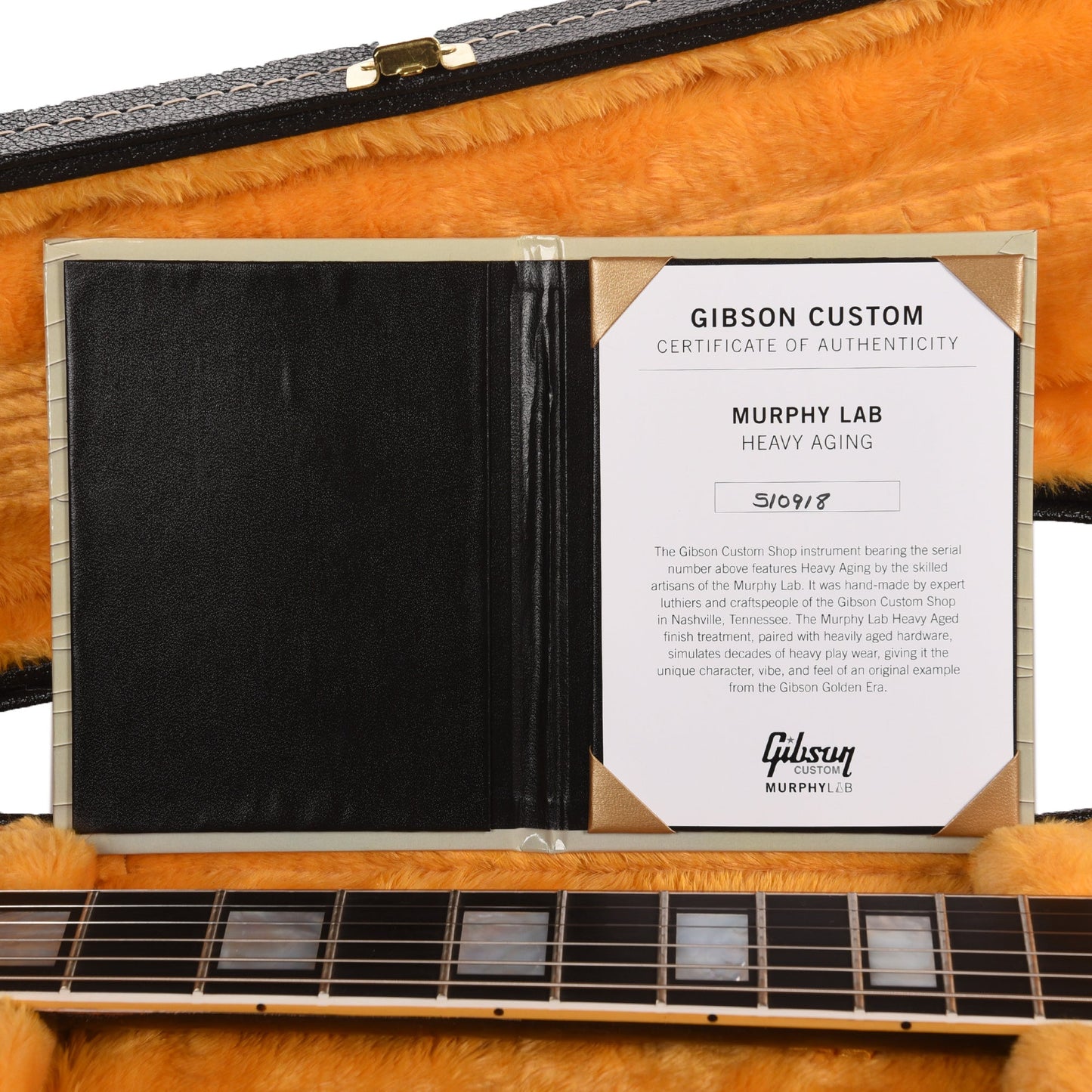 Gibson Custom Shop 1968 Les Paul Custom "CME Spec" Ebony Murphy Lab Heavy Aged w/Chambered Body & Custom "S" Buckers