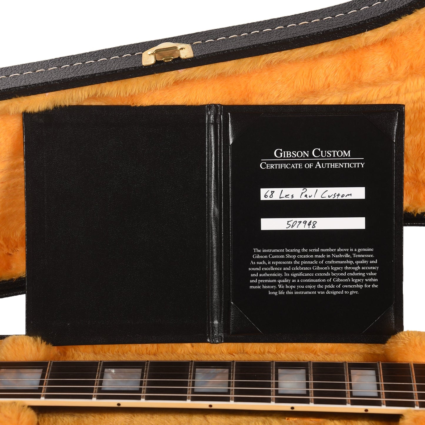 Gibson Custom Shop 1968 Les Paul Custom "CME Spec" Ebony VOS