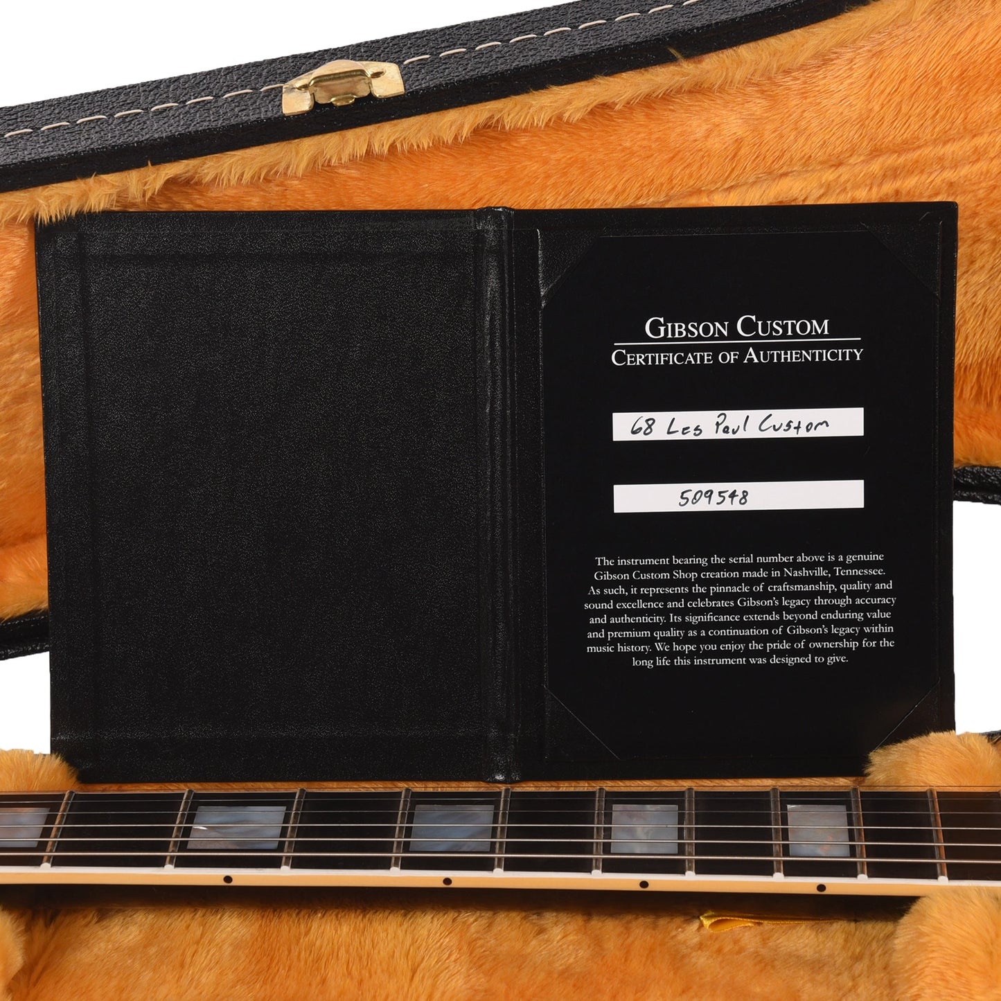 Gibson Custom Shop 1968 Les Paul Custom "CME Spec" Ebony VOS