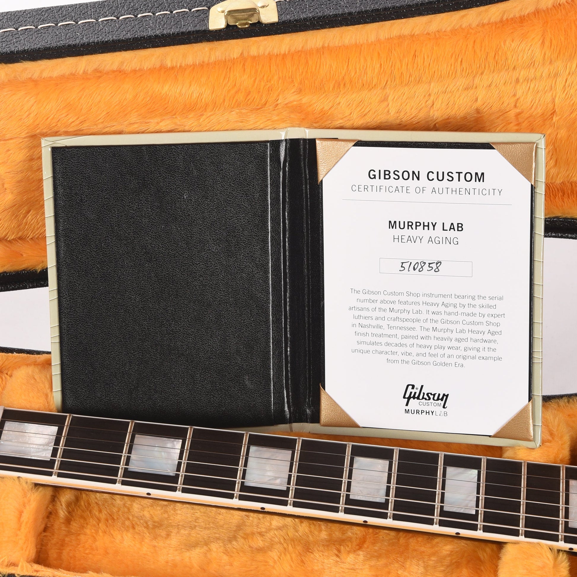 Gibson Custom Shop 1968 Les Paul Custom "CME Spec" Heavy Antique Ebony Murphy Lab Heavy Aged