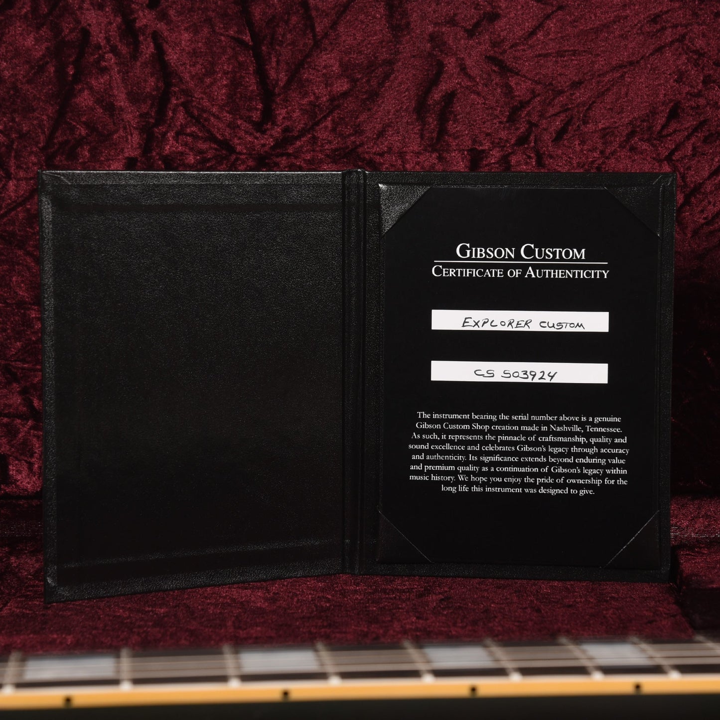 Gibson Custom Shop Explorer Custom "CME Spec" Antique Pelham Blue VOS