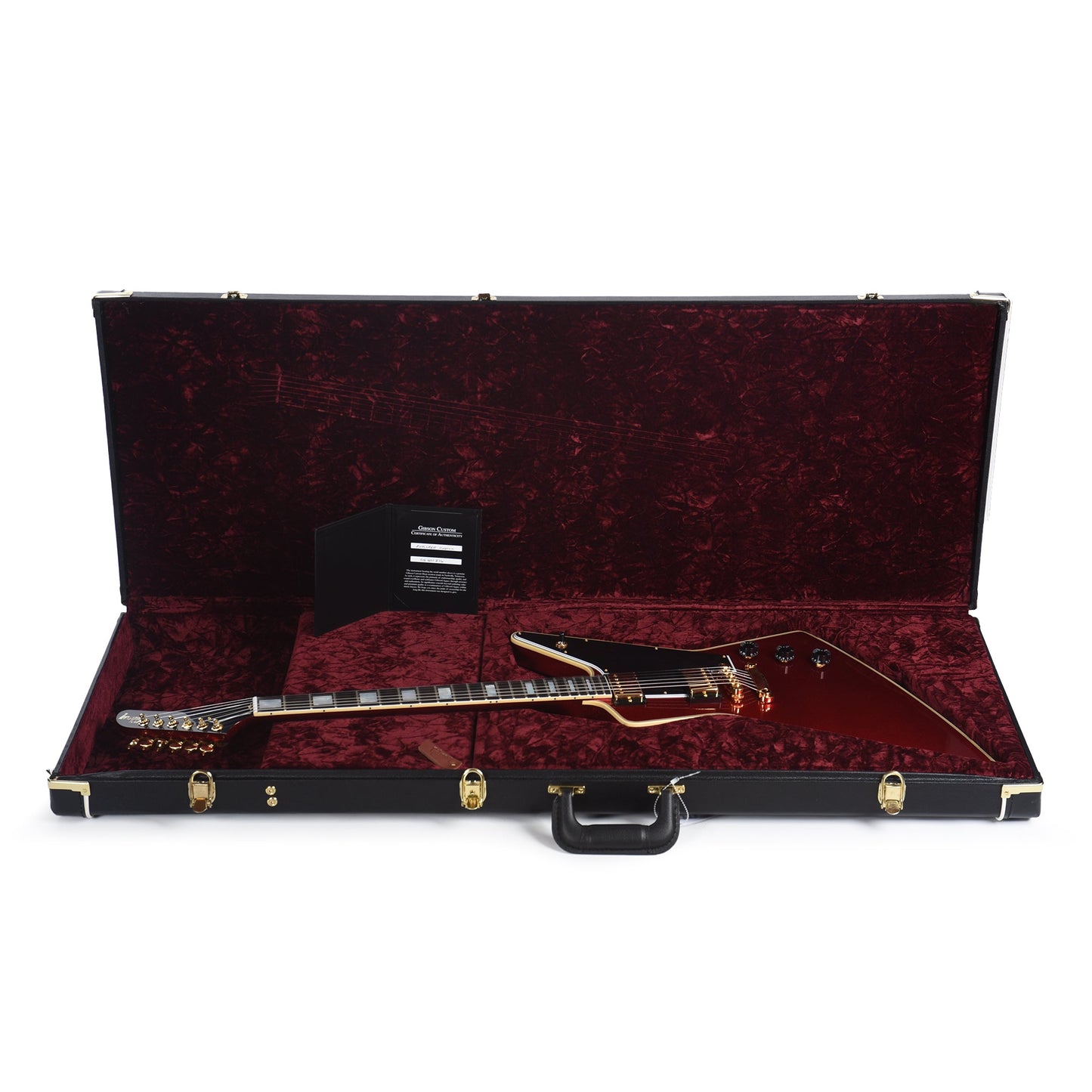 Gibson Custom Shop Explorer Custom "CME Spec" Antique Red Sparkle VOS w/Black Stinger