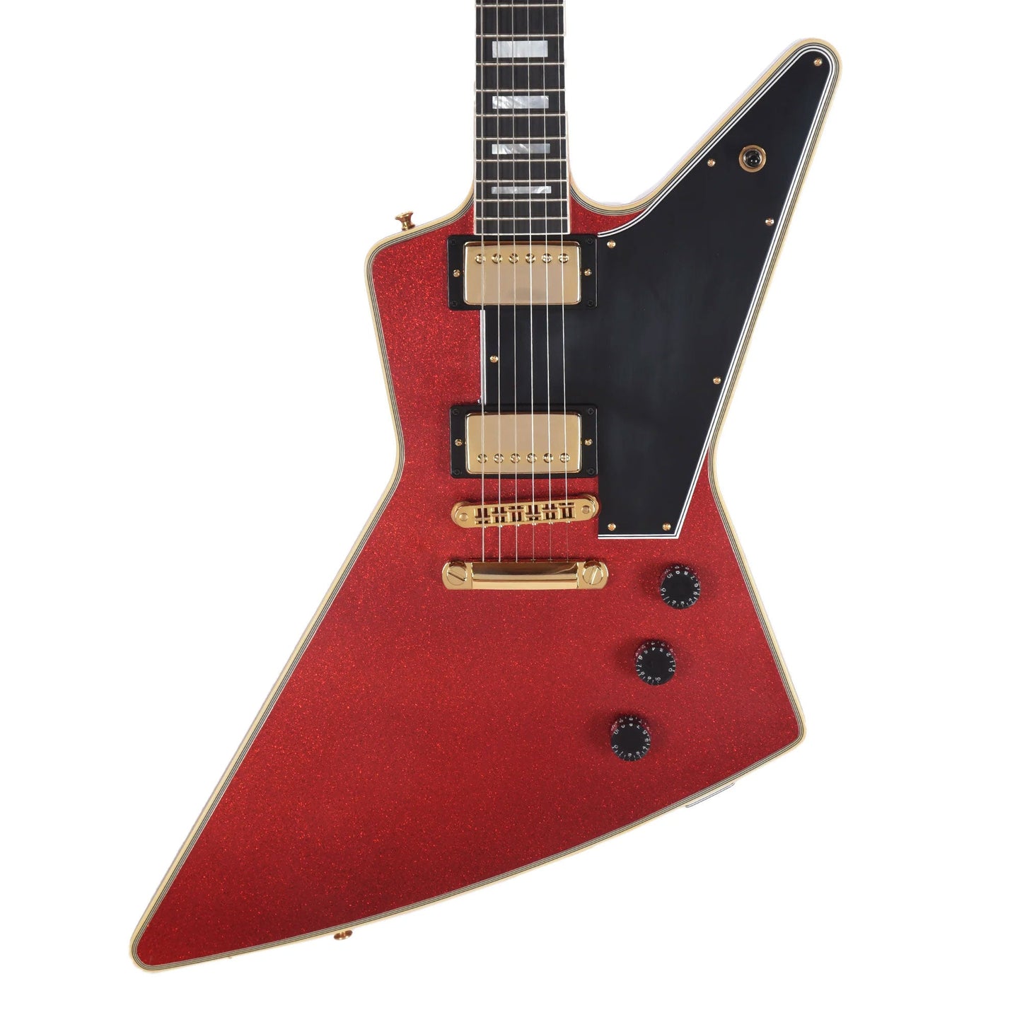 Gibson Custom Shop Explorer Custom "CME Spec" Antique Red Sparkle VOS w/Black Stinger