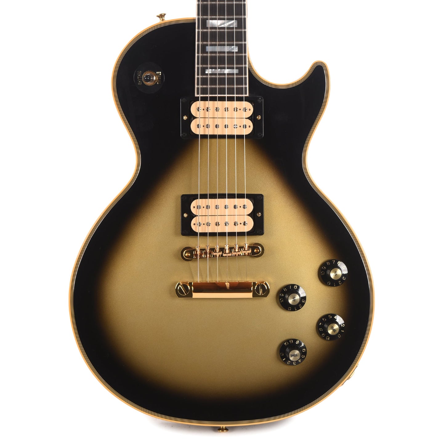 Gibson Custom Shop Les Paul Axcess Custom Heavy Antique Silverburst Gloss w/Stop Bar