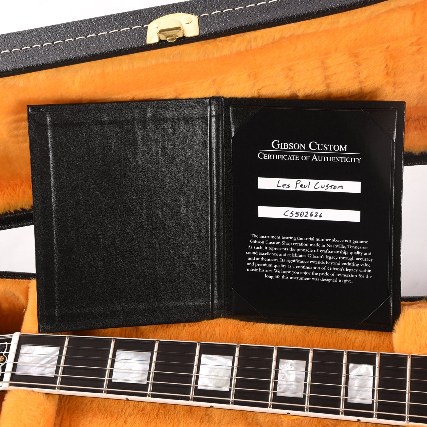 Gibson Custom Shop Les Paul Custom Ebony Gloss