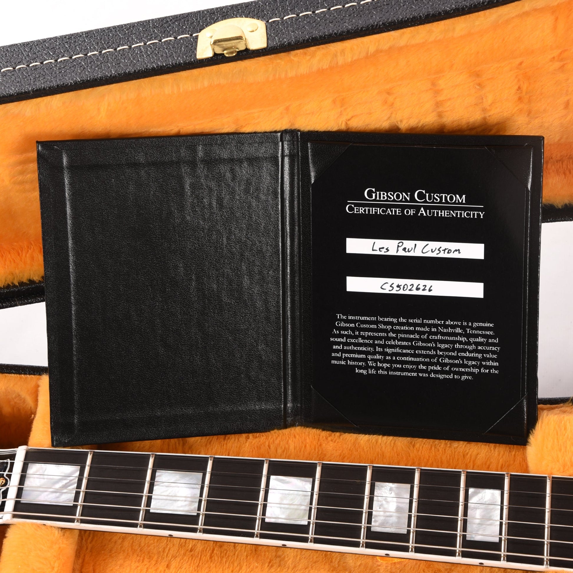 Gibson Custom Shop Les Paul Custom Ebony Gloss