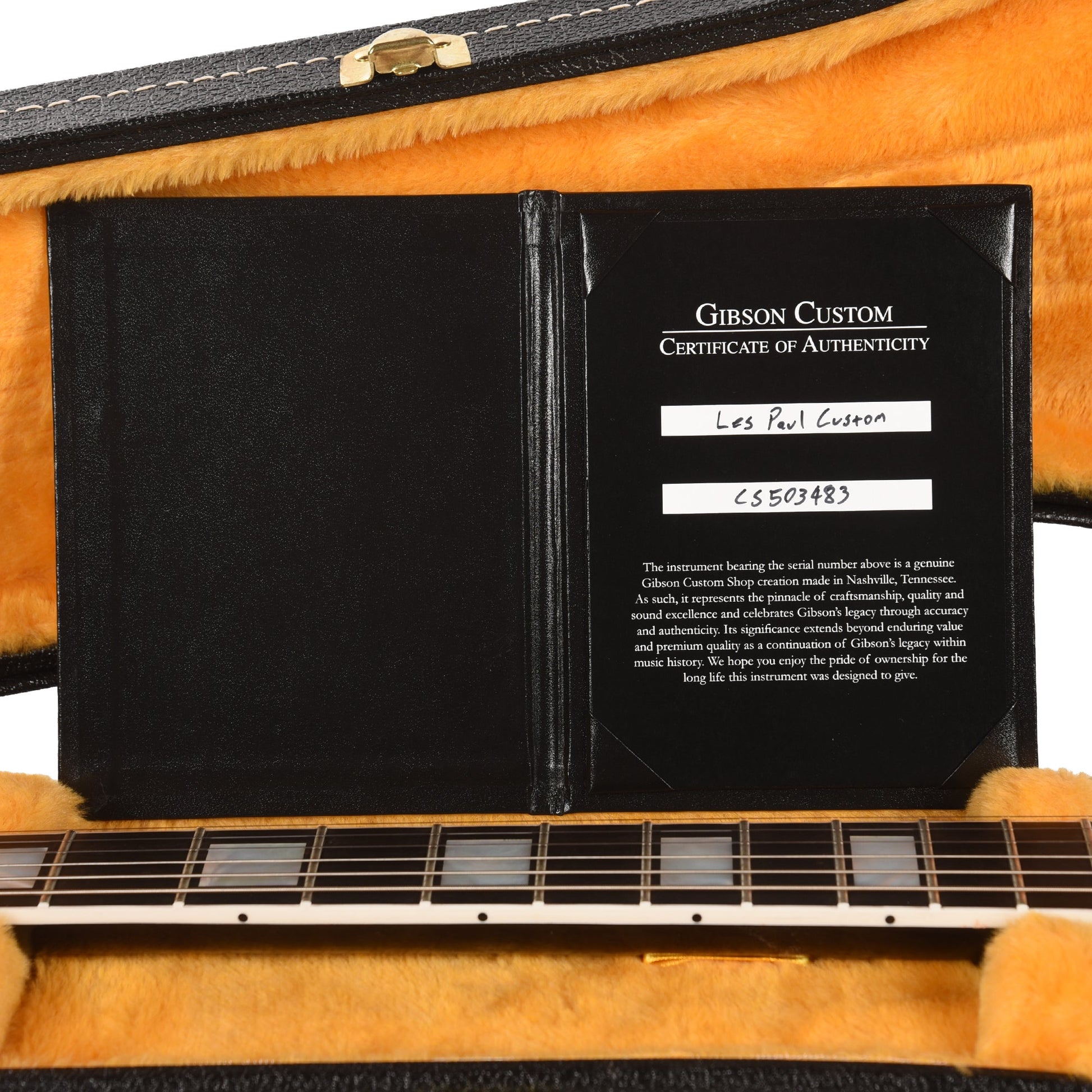Gibson Custom Shop Les Paul Custom Ebony Gloss