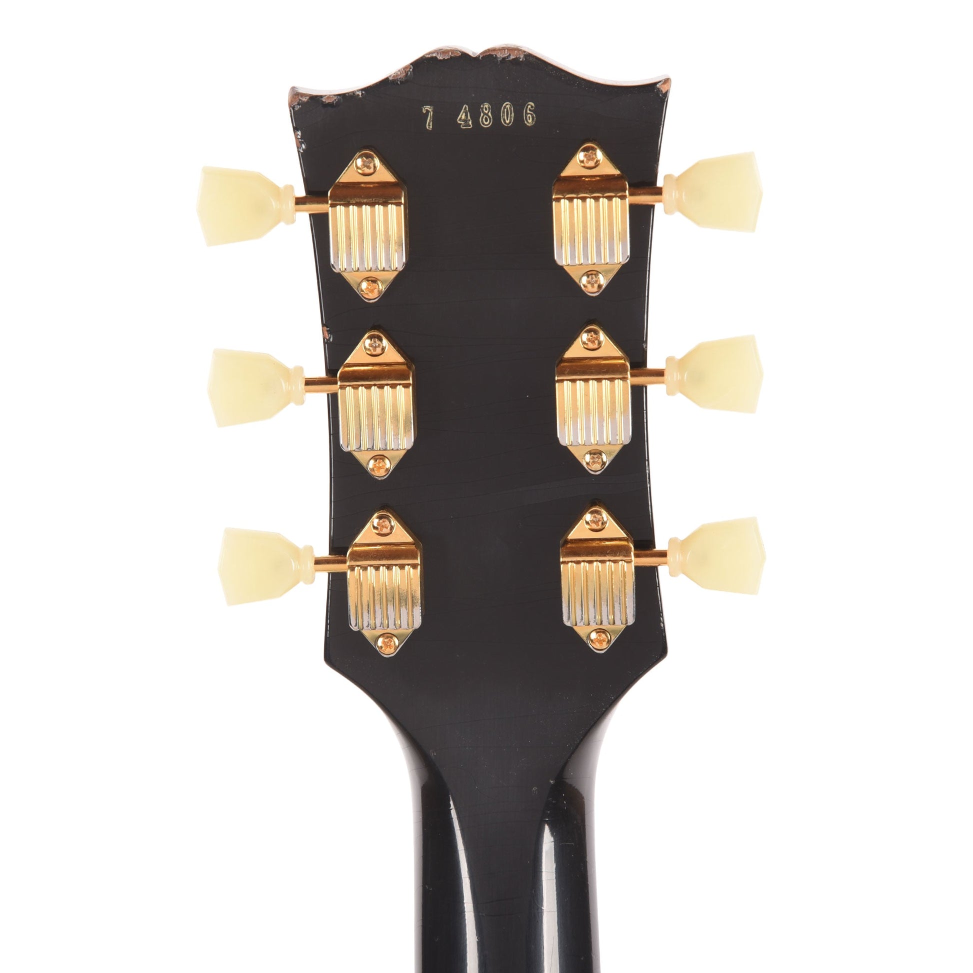 Gibson Custom Shop Murphy Lab 1957 Les Paul Custom Reissue 3-Pickup Ebony Light Aged w/Bigsby