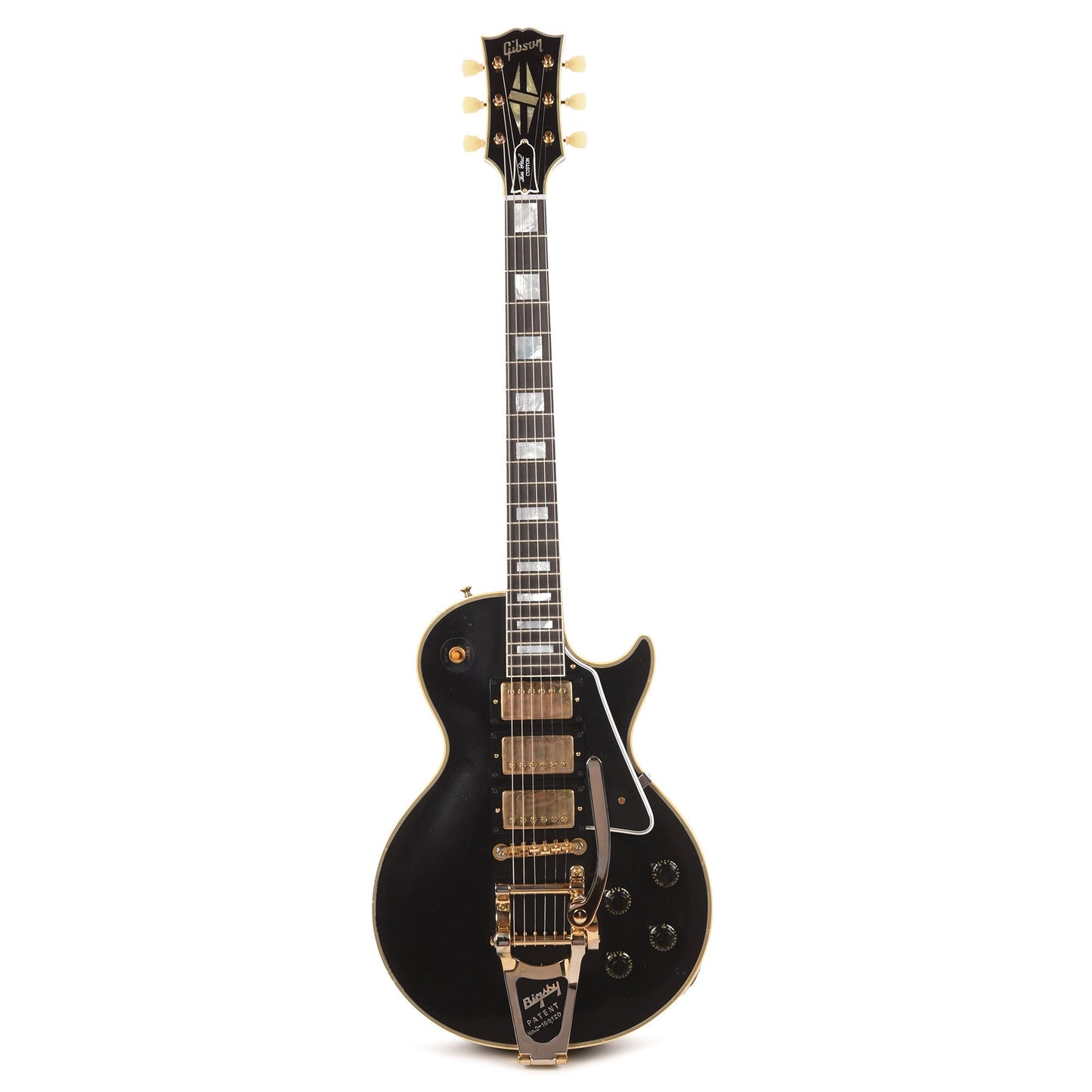 Gibson Custom Shop Murphy Lab 1957 Les Paul Custom Reissue 3-Pickup Ebony Light Aged w/Bigsby