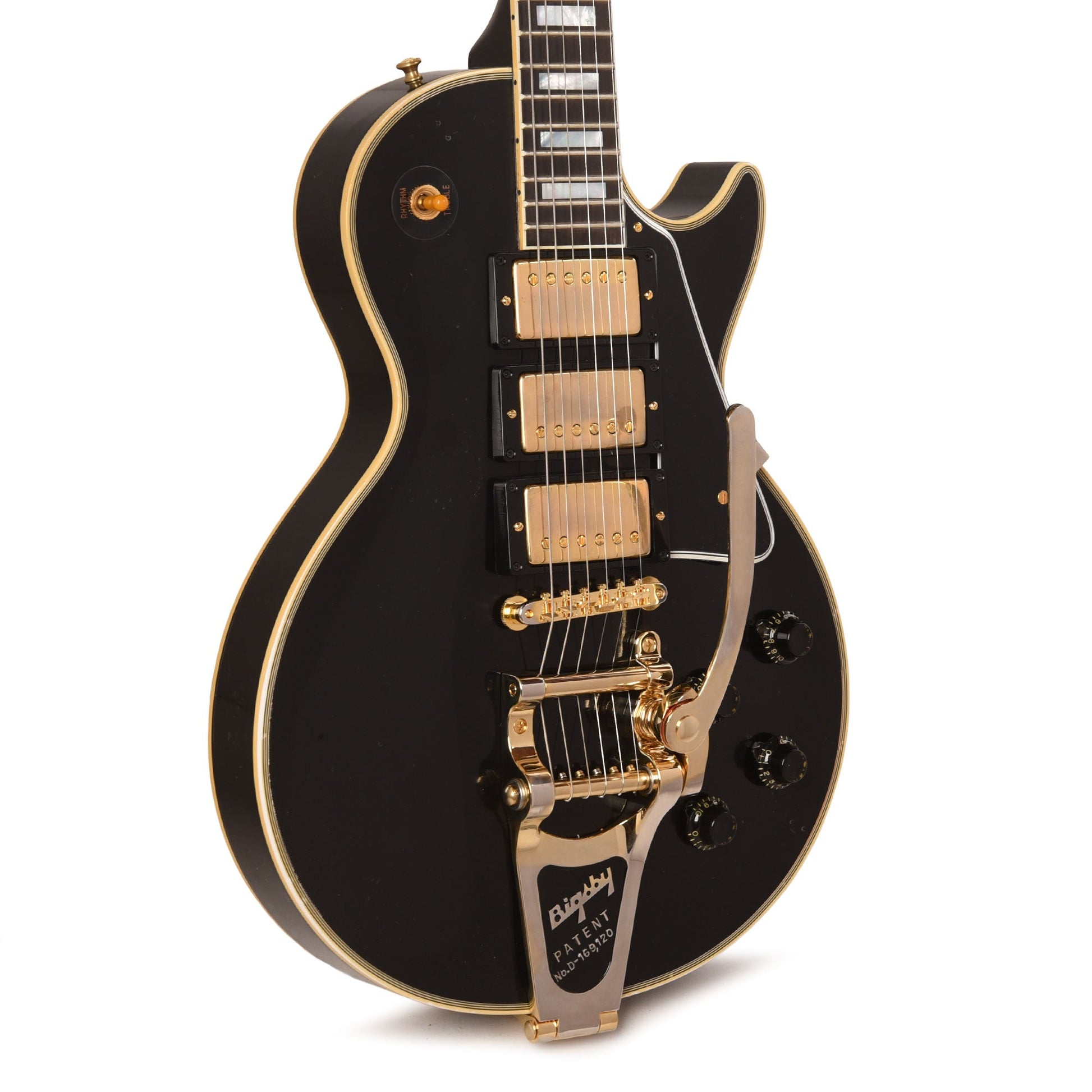 Gibson Custom Shop Murphy Lab 1957 Les Paul Custom Reissue 3-Pickup Ebony Light Aged w/Bigsby