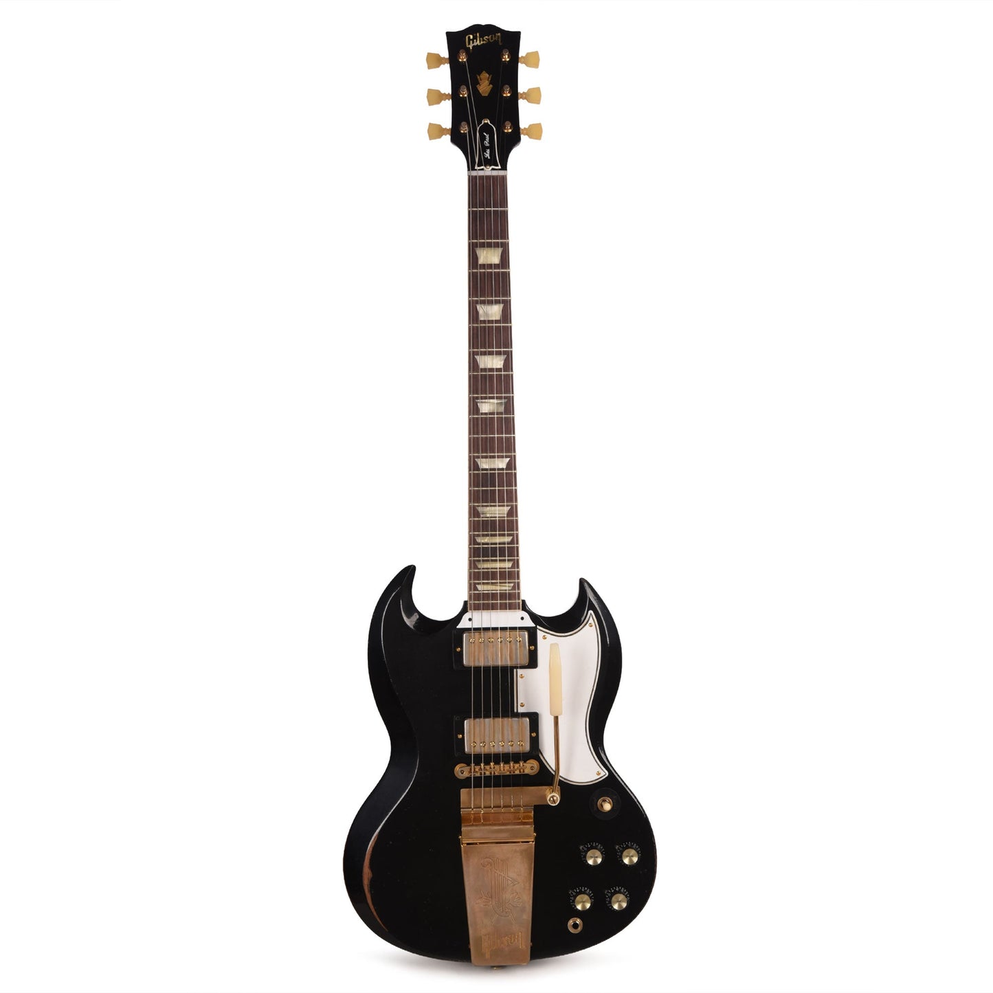 Gibson Custom Shop Murphy Lab 1961 Les Paul/SG Standard "CME Spec" Heavy Antique Ebony Heavy Aged w/Maestro Vibrola