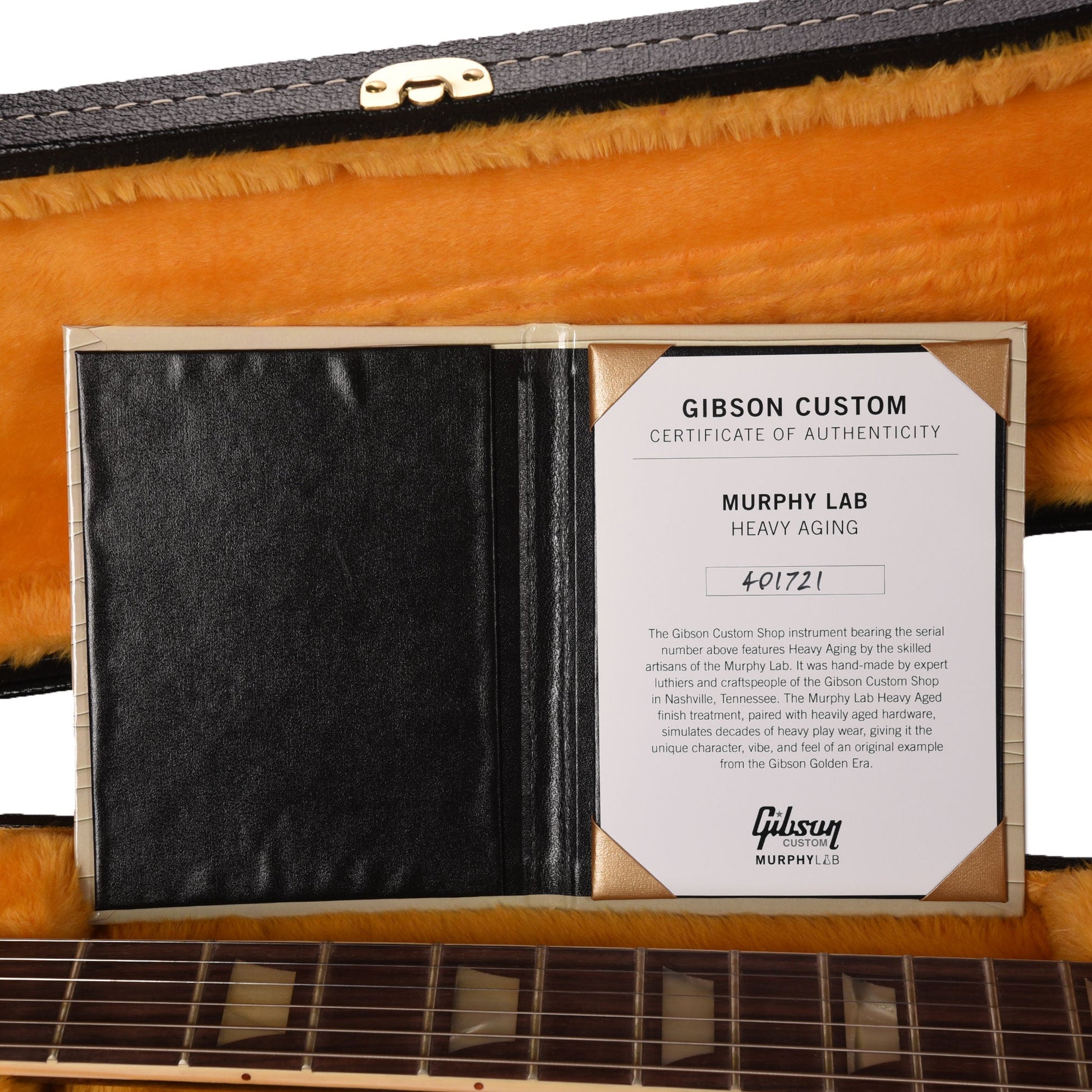 Gibson Custom Shop Murphy Lab 1961 Les Paul/SG Standard "CME Spec" Heavy Antique Ebony Heavy Aged w/Maestro Vibrola