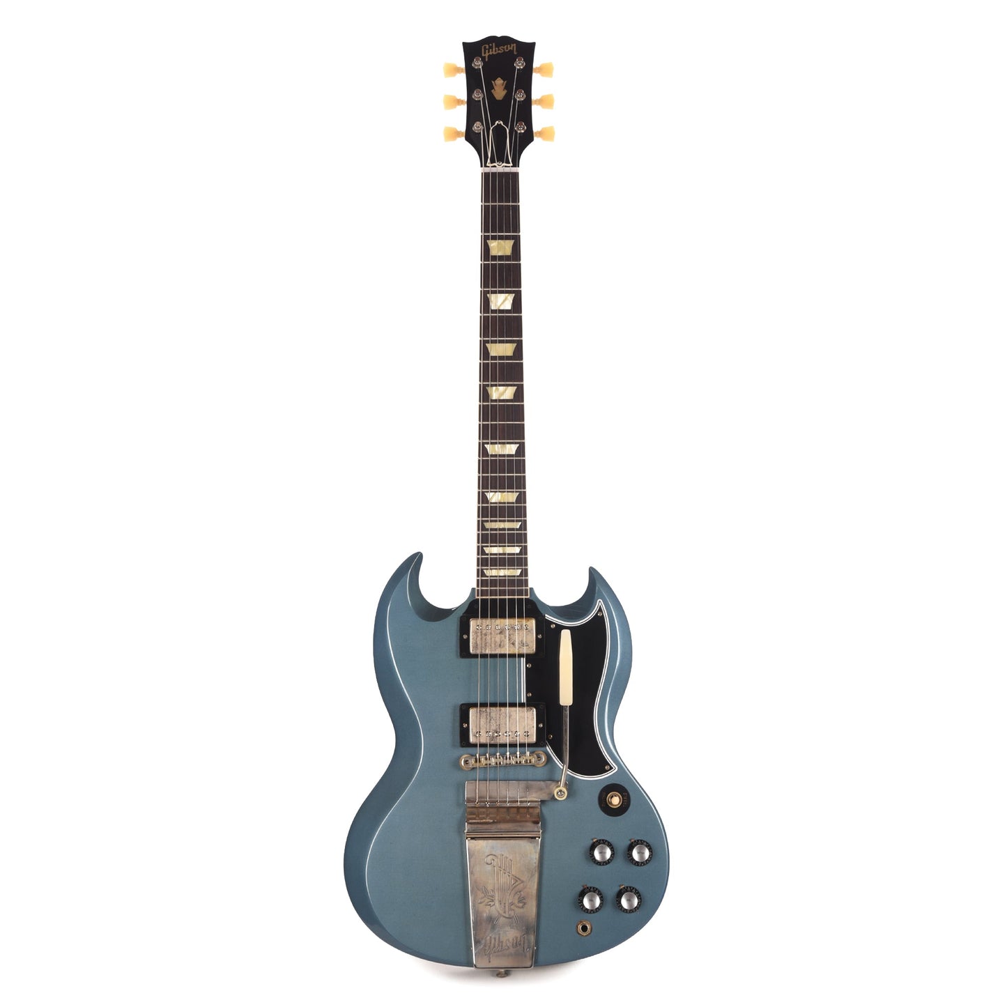 Gibson Custom Shop Murphy Lab 1964 SG Standard Reissue Pelham Blue Ultra Light Aged w/Maestro Vibrola