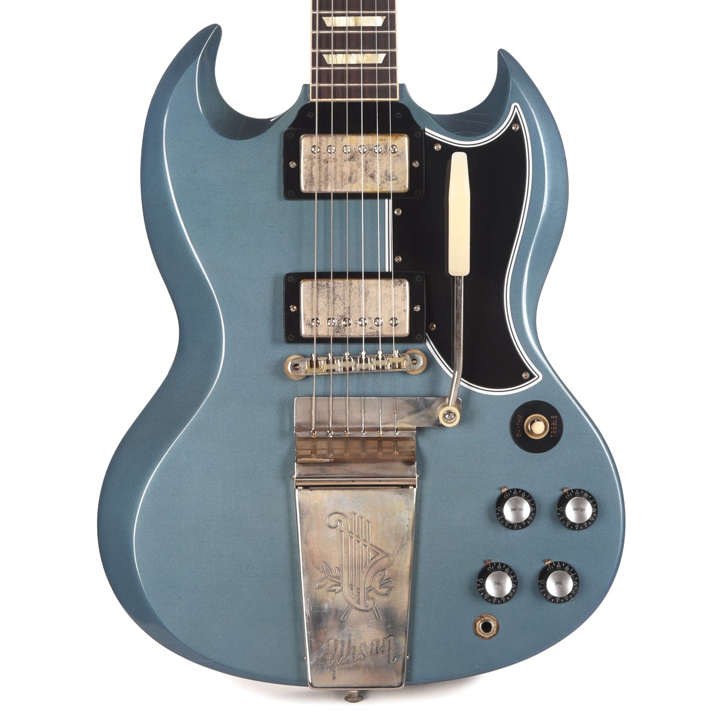 Gibson Custom Shop Murphy Lab 1964 SG Standard Reissue Pelham Blue Ultra Light Aged w/Maestro Vibrola