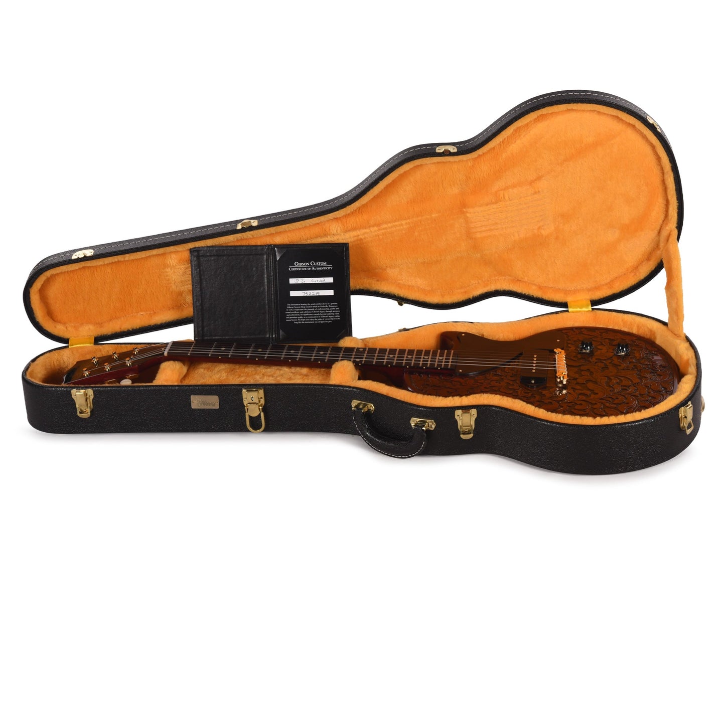 Gibson Custom Shop NAMM 2026 "Western Floral" Les Paul Junior Sheridan-Style Carvings by Matt Sneddon w/Ebony Parts