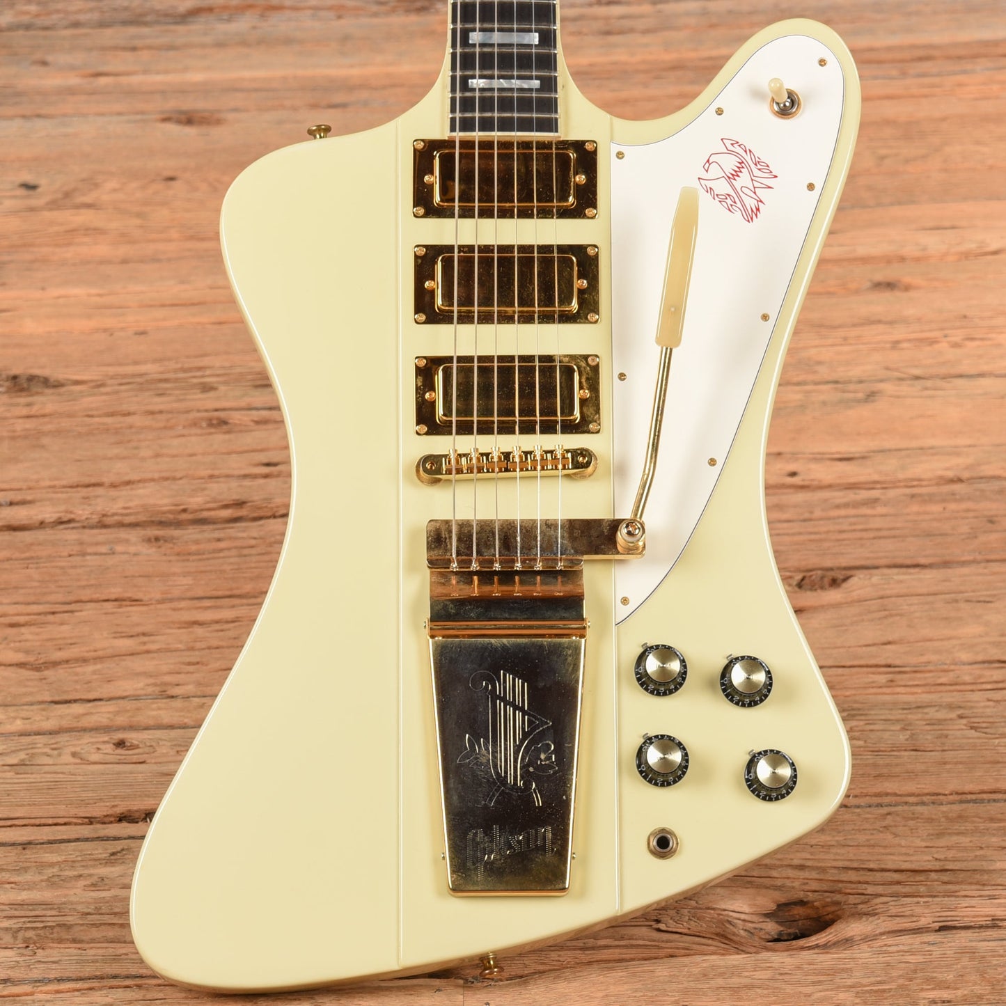 Gibson Firebird VII White  - Dave Amato of REO Speedwagon