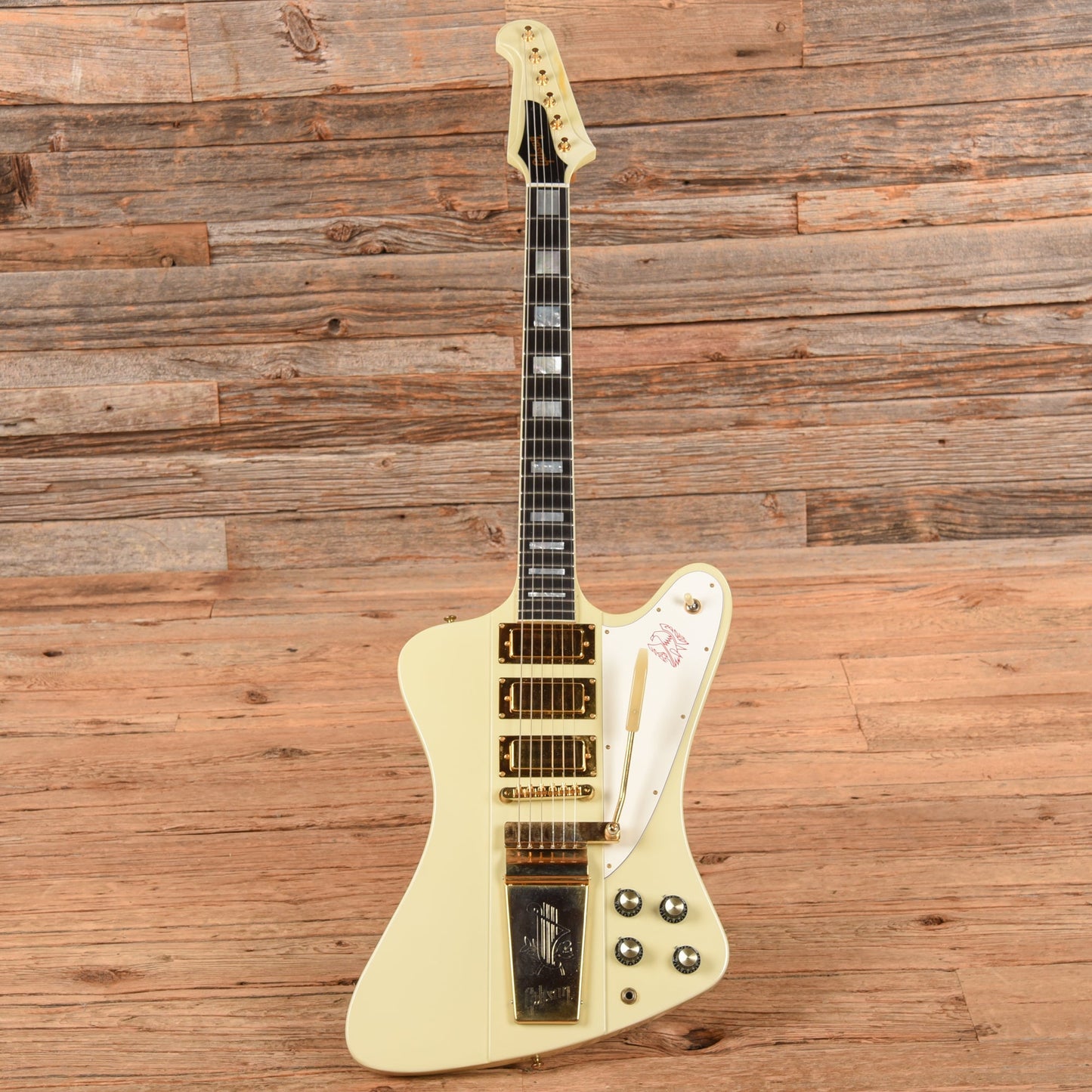 Gibson Firebird VII White  - Dave Amato of REO Speedwagon