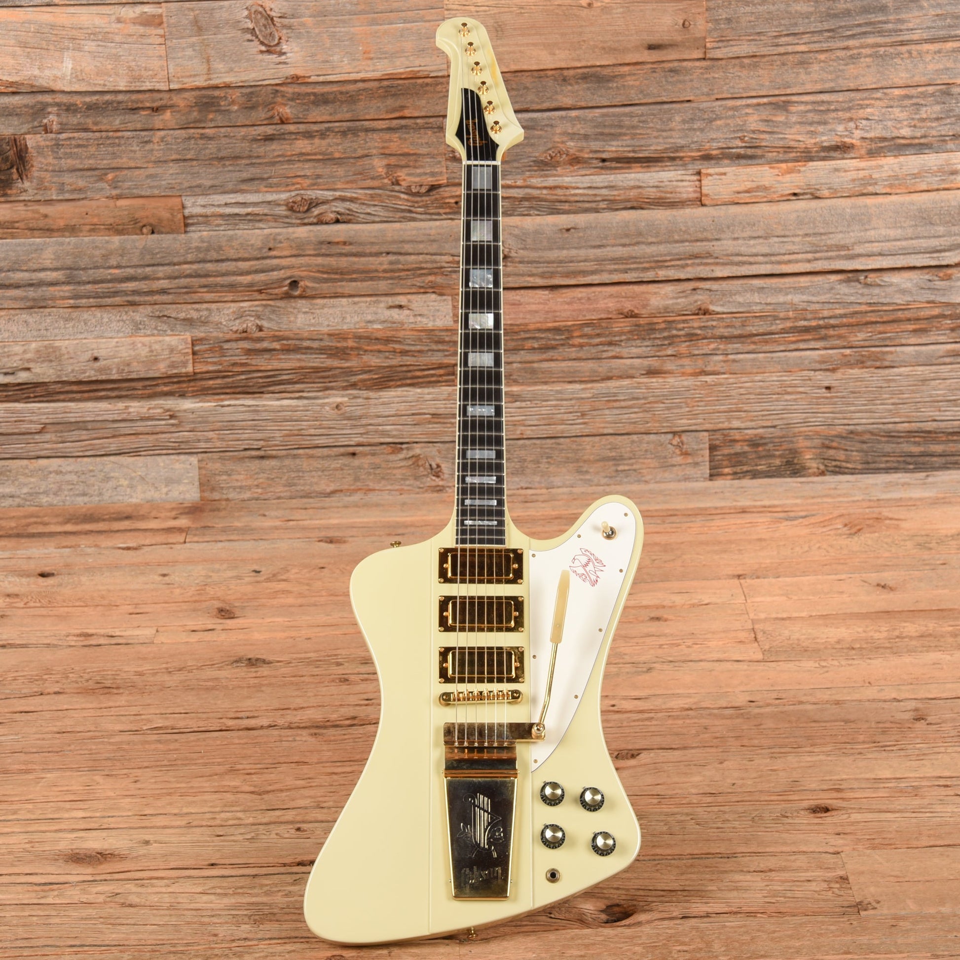 Gibson Firebird VII White  - Dave Amato of REO Speedwagon