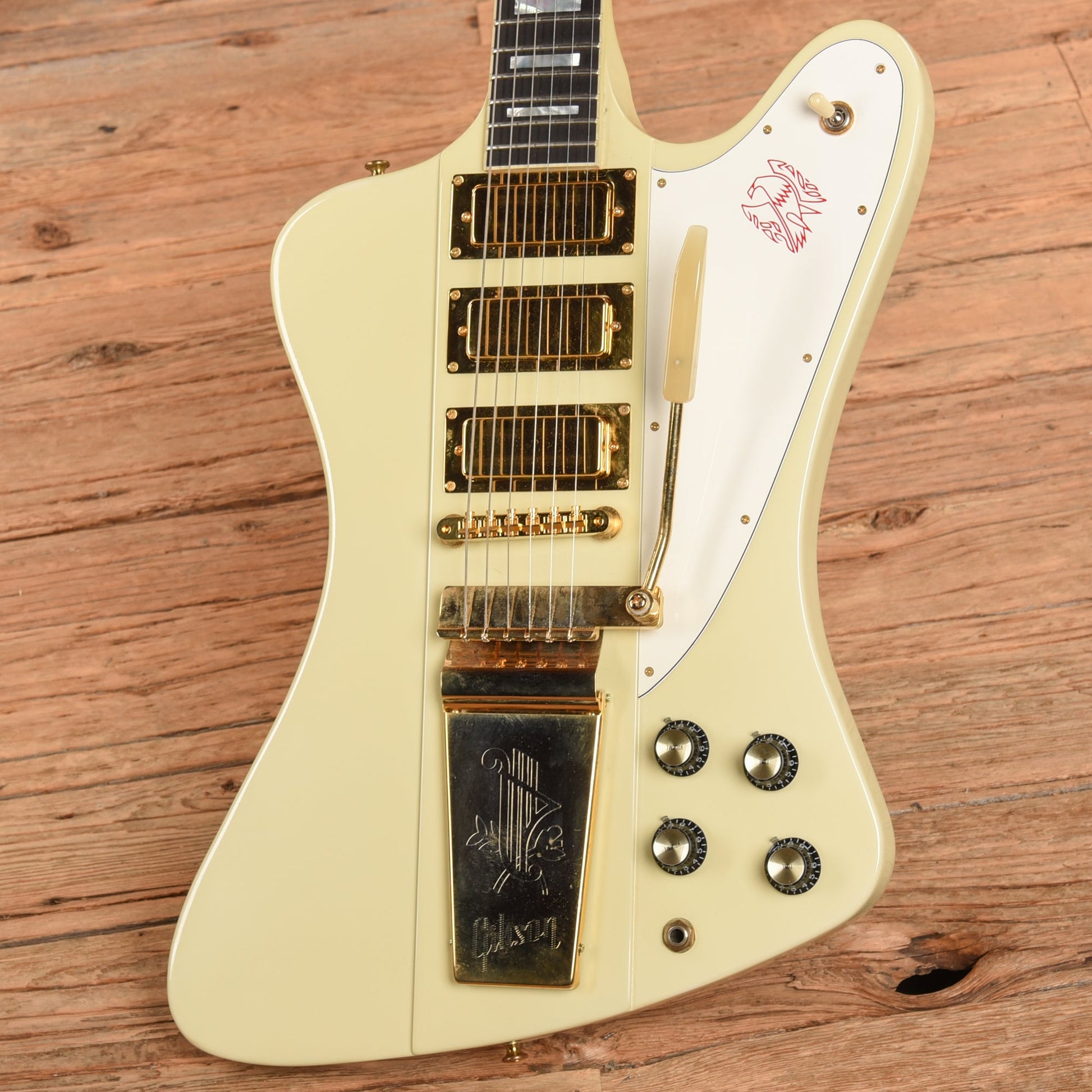 Gibson Firebird VII White  - Dave Amato of REO Speedwagon