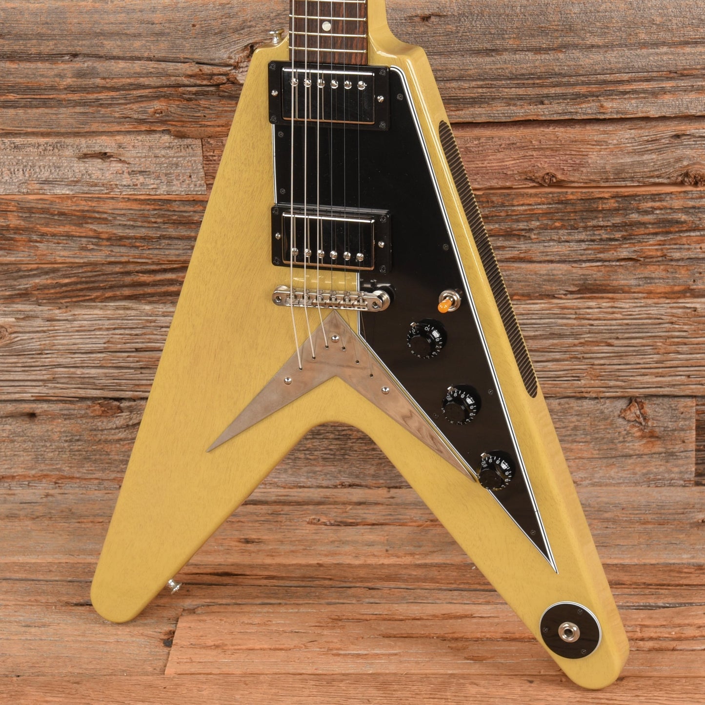 Gibson Flying V '59 Reissue TV Yelllow  - Dave Amato of REO Speedwagon