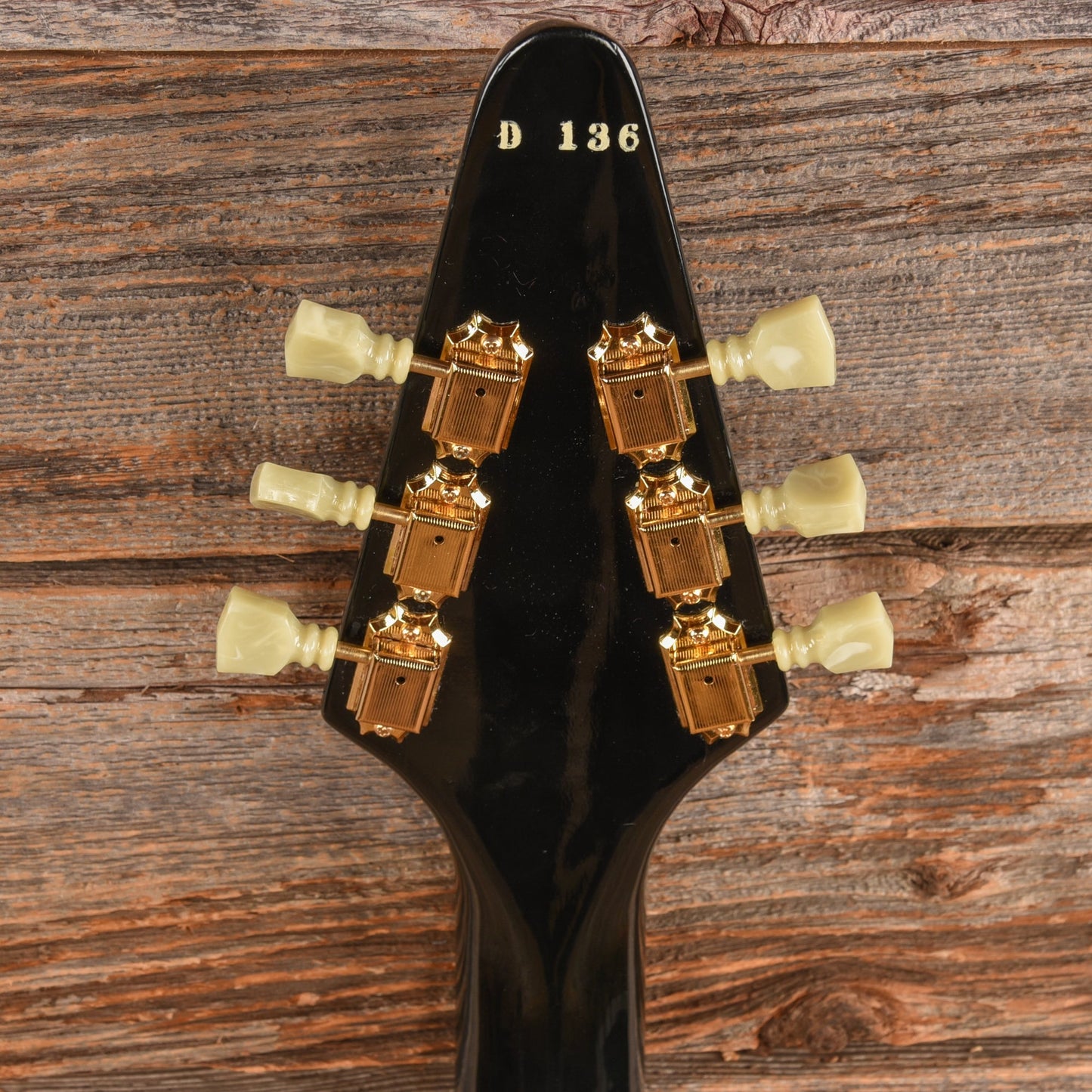 Gibson Flying V Heritage Korina Reissue Ebony 1983