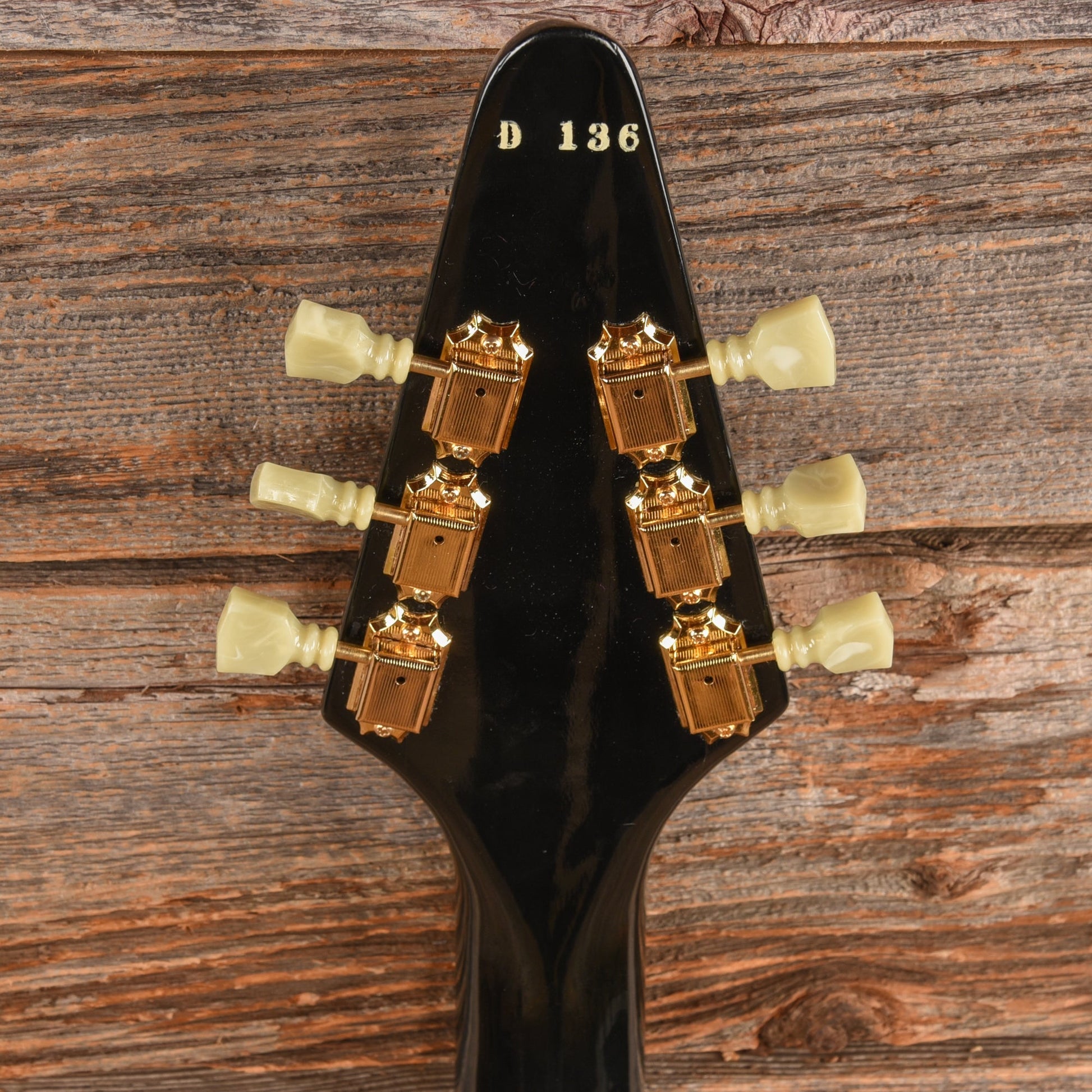 Gibson Flying V Heritage Korina Reissue Ebony 1983