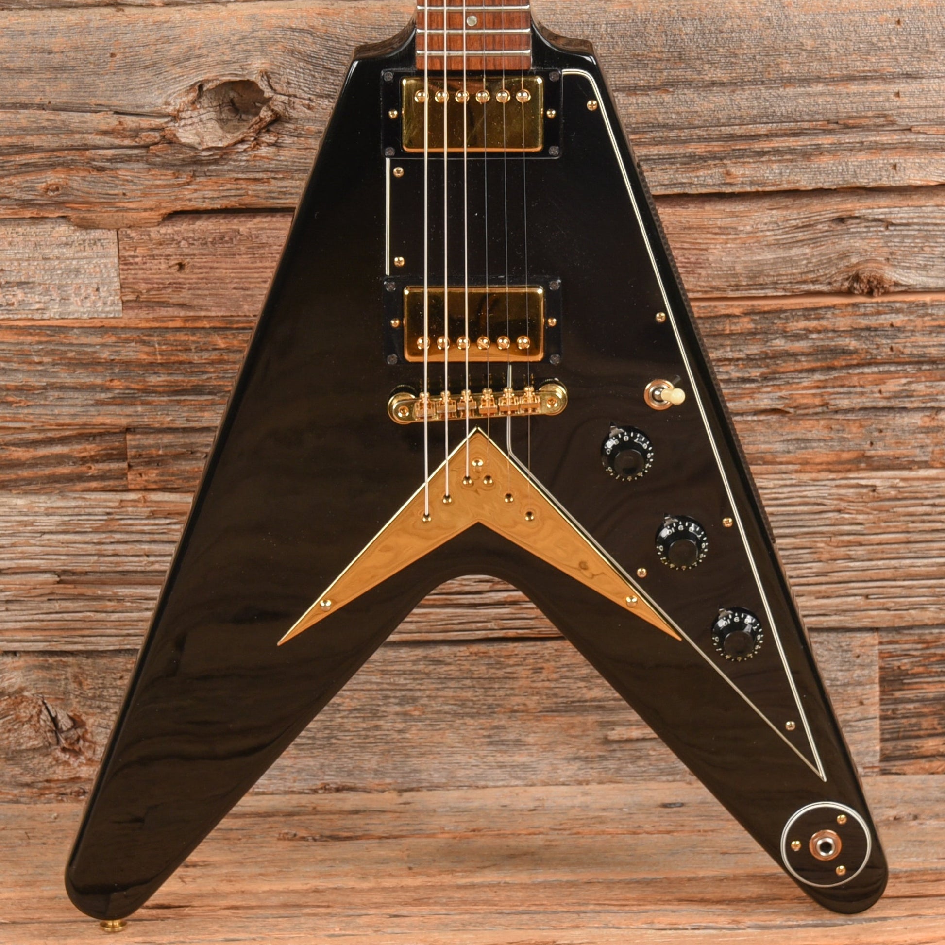 Gibson Flying V Heritage Korina Reissue Ebony 1983
