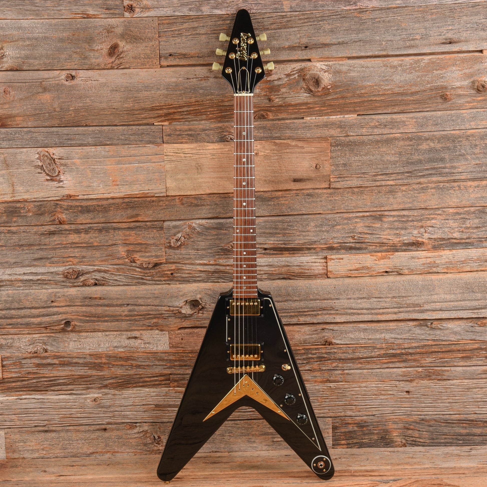 Gibson Flying V Heritage Korina Reissue Ebony 1983