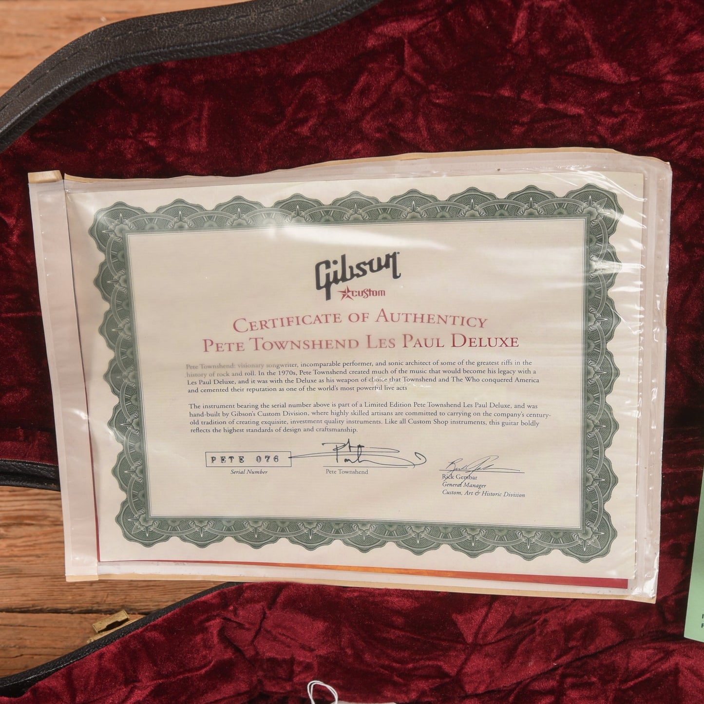 Gibson Pete Townshend Les Paul Deluxe #3 Goldtop 2005