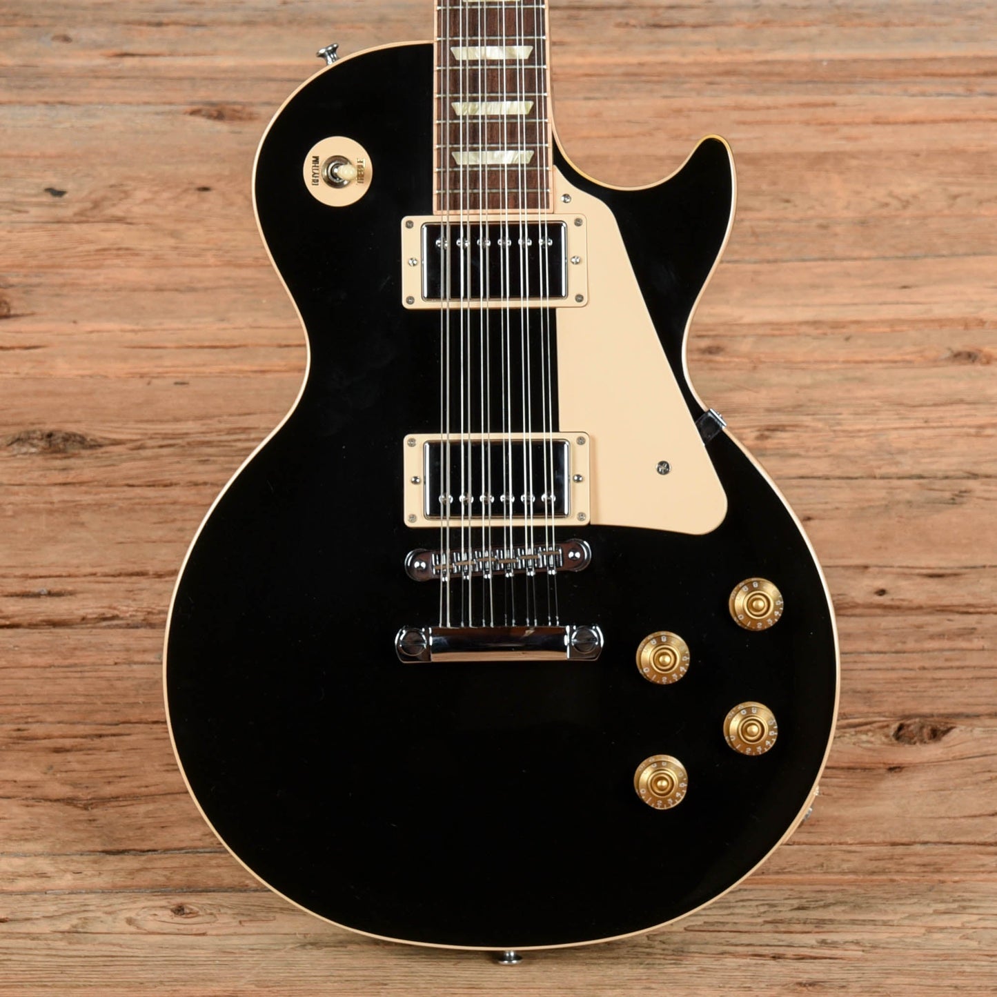 Gibson Les Paul 12 string Black  - Dave Amato of REO Speedwagon
