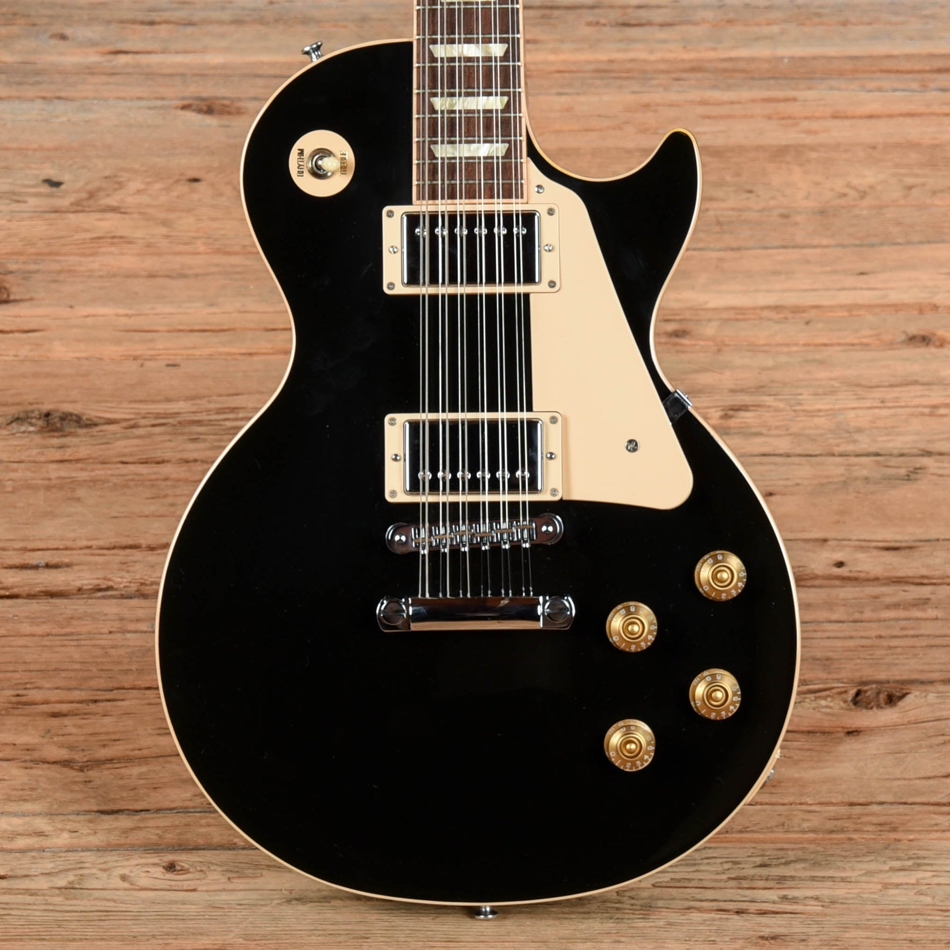 Gibson Les Paul 12 string Black  - Dave Amato of REO Speedwagon