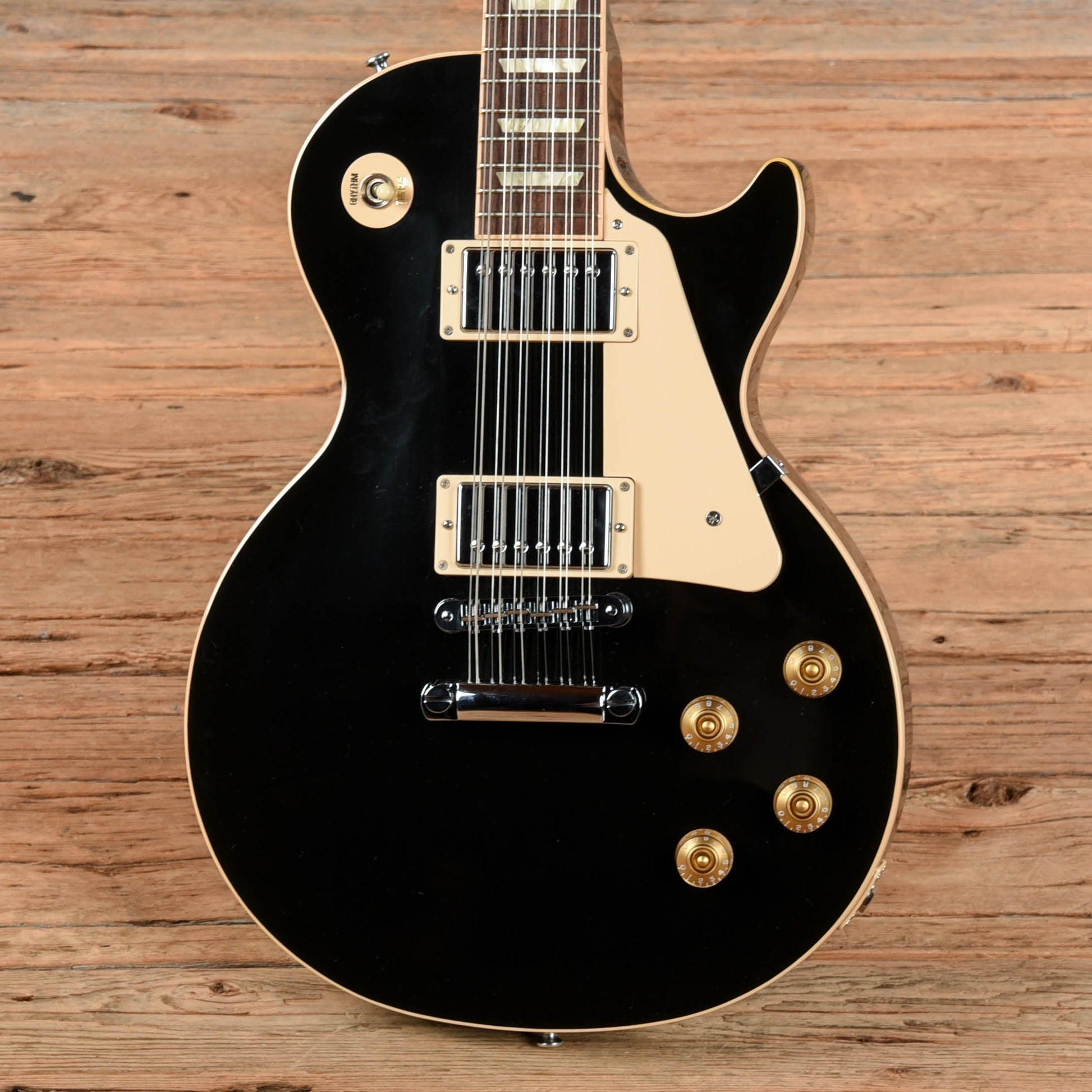 Gibson Les Paul 12 string Black  - Dave Amato of REO Speedwagon