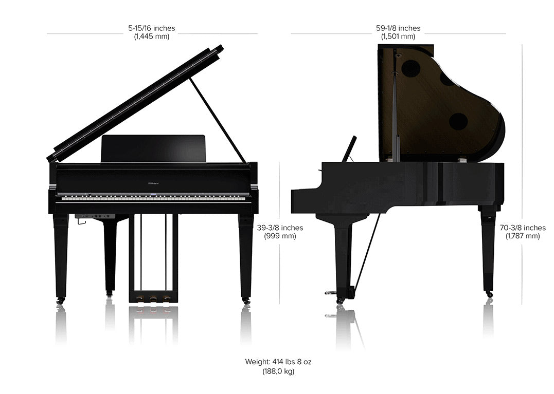Roland GP-9M Digital Grand Piano with Moving Keys